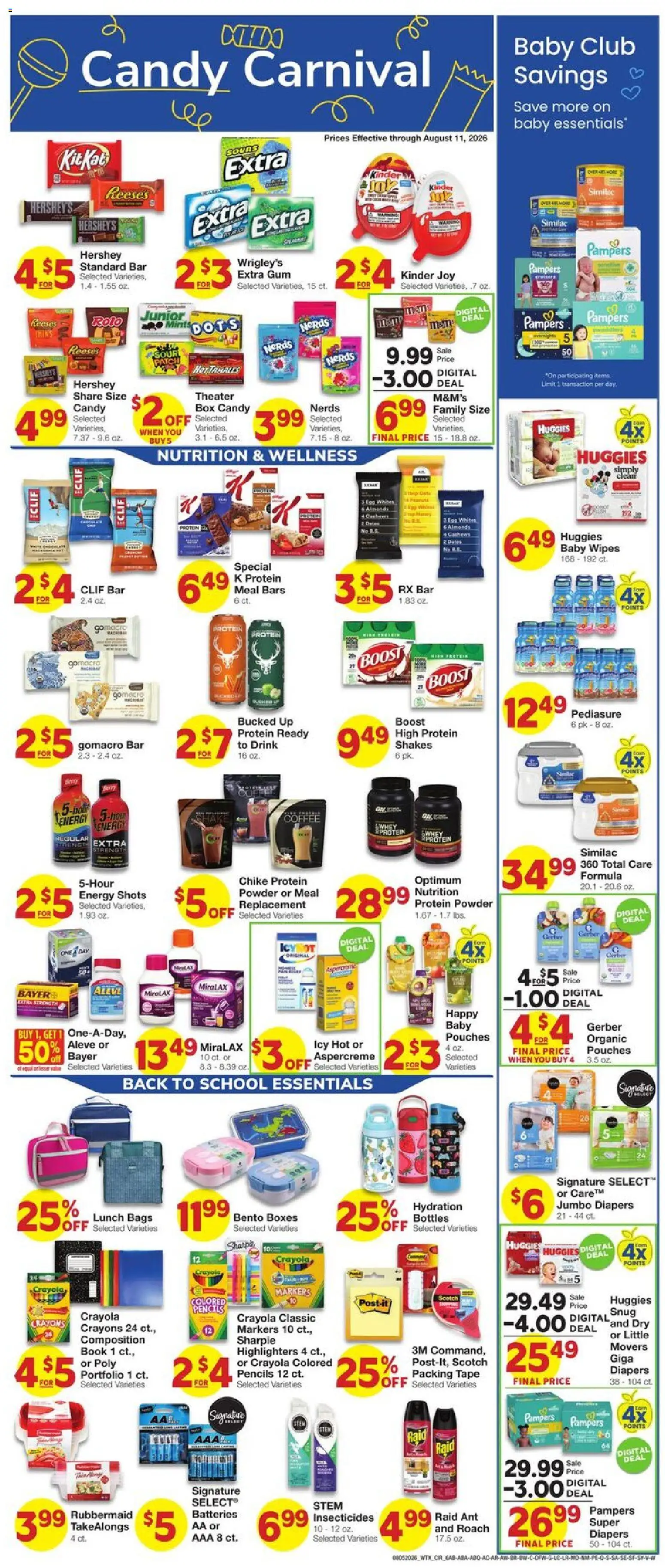 United Supermarkets Weekly Ad - valid from 08/05/2026 | Page: 6 | Products: Protein Powder, Box, Powder, Coffee