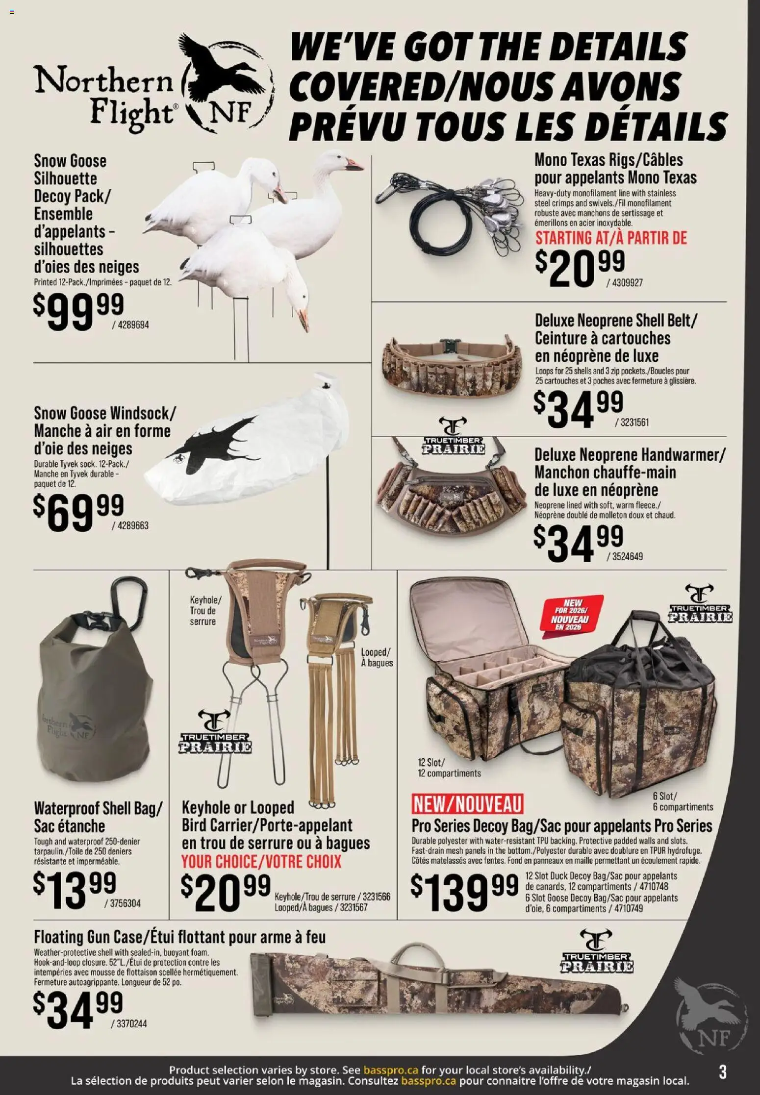 Cabelas flyer valid from Aug 27, 2026 | Page: 3 | Products: Goose, Duck