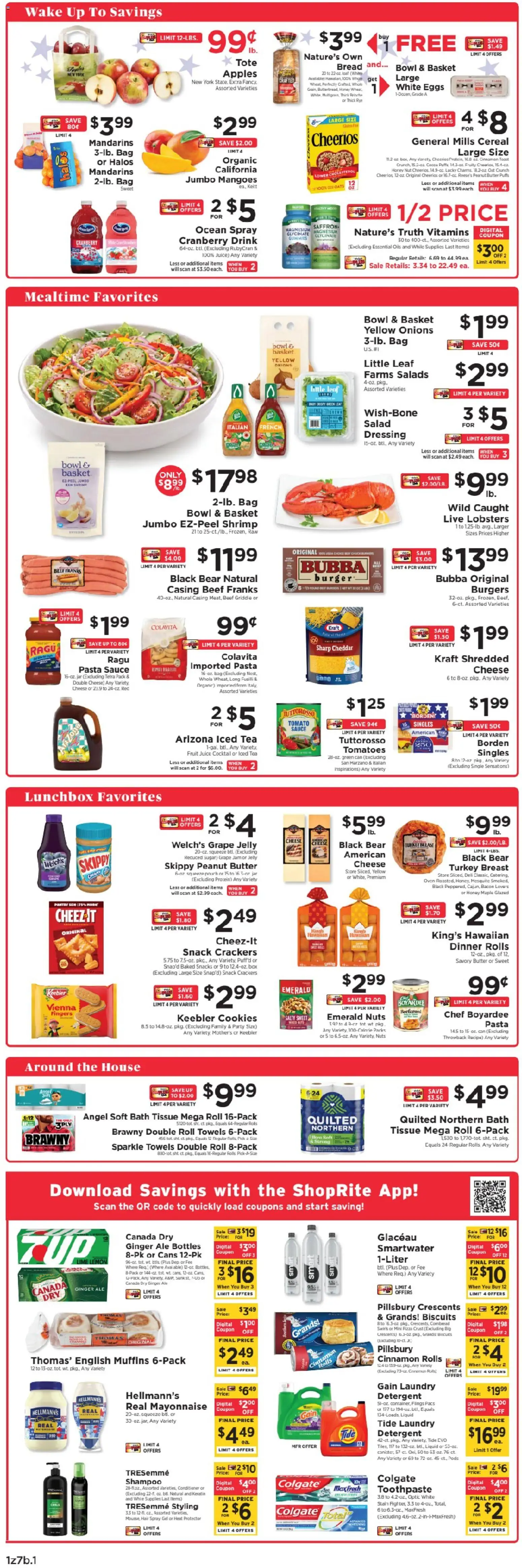 ShopRite Weekly Ad - valid from 08/30/2026 | Page: 2 | Products: Shrimp, Laundry detergent, Nuts, Cookies