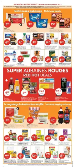 Preview of Pharmaprix weekly flyer / circulaire from shop Pharmaprix valid from Jul 3, 2026 | Page: 5 | Products: Rice, Beef, Pasta, Pizza