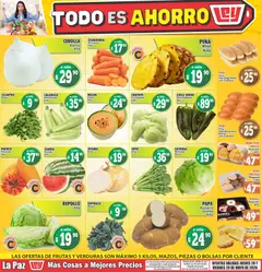 Vista previa de Casa Ley folleto Las ofertas de frutas y verdunas La Paz, nuevo folleto de la tienda, válido en México a partir del 28.05.2026
