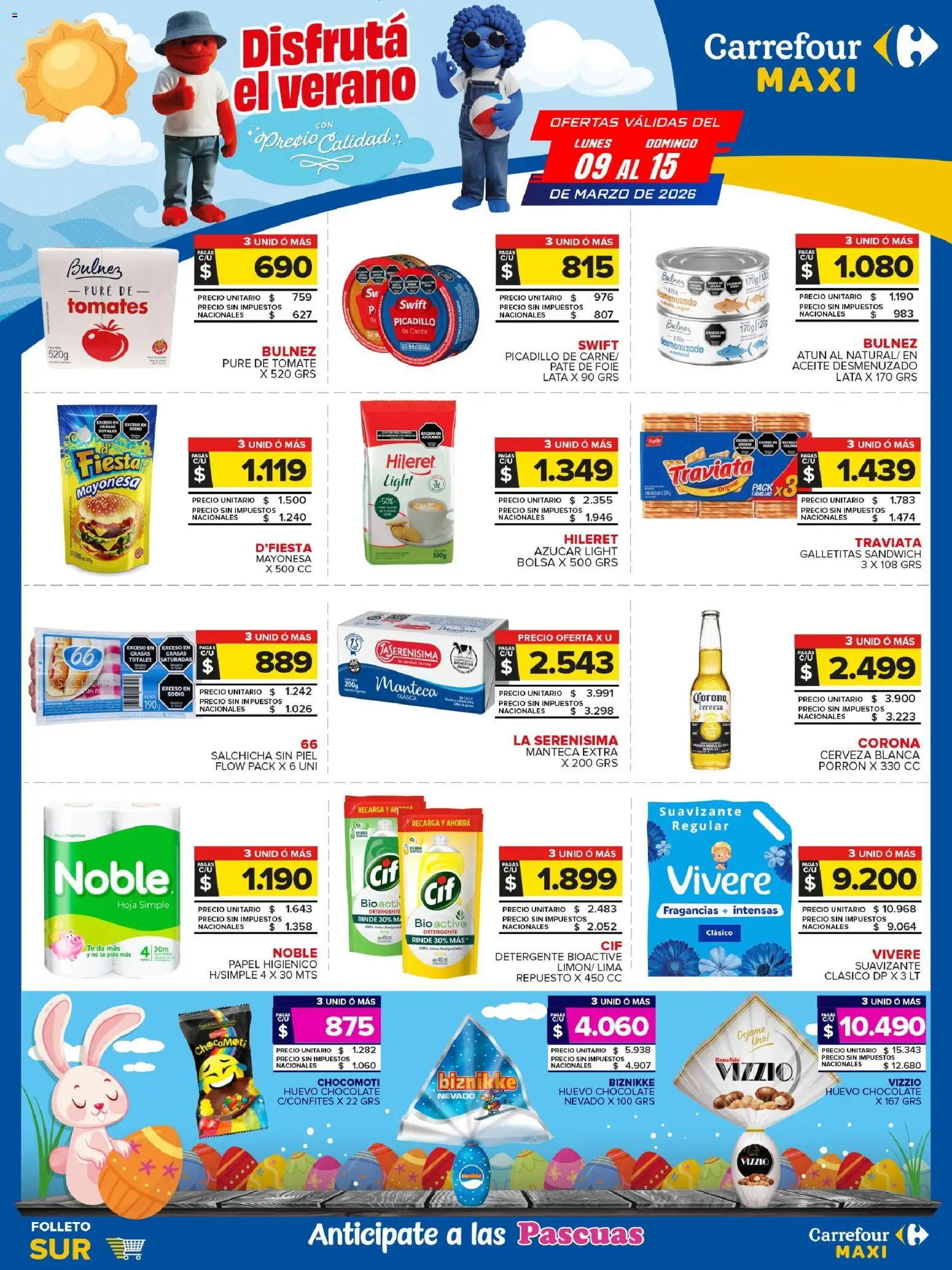 Carrefour Maxi catálogo │ válido desde el 09.03.2026 | Página: 1 | Productos: Aceite, Lima, Huevo, Manteca