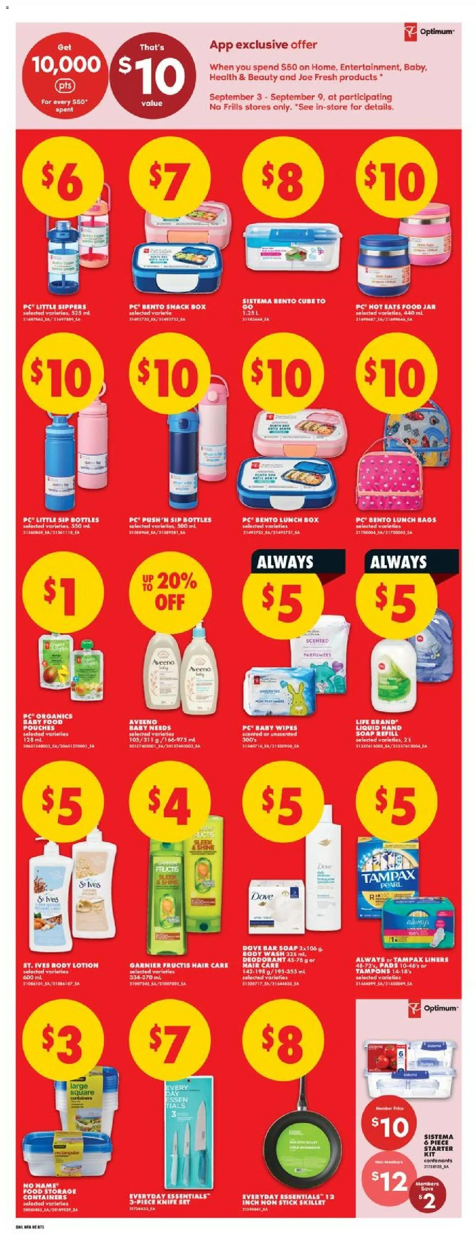 No Frills flyer valid from Sep 3, 2026 | Page: 9