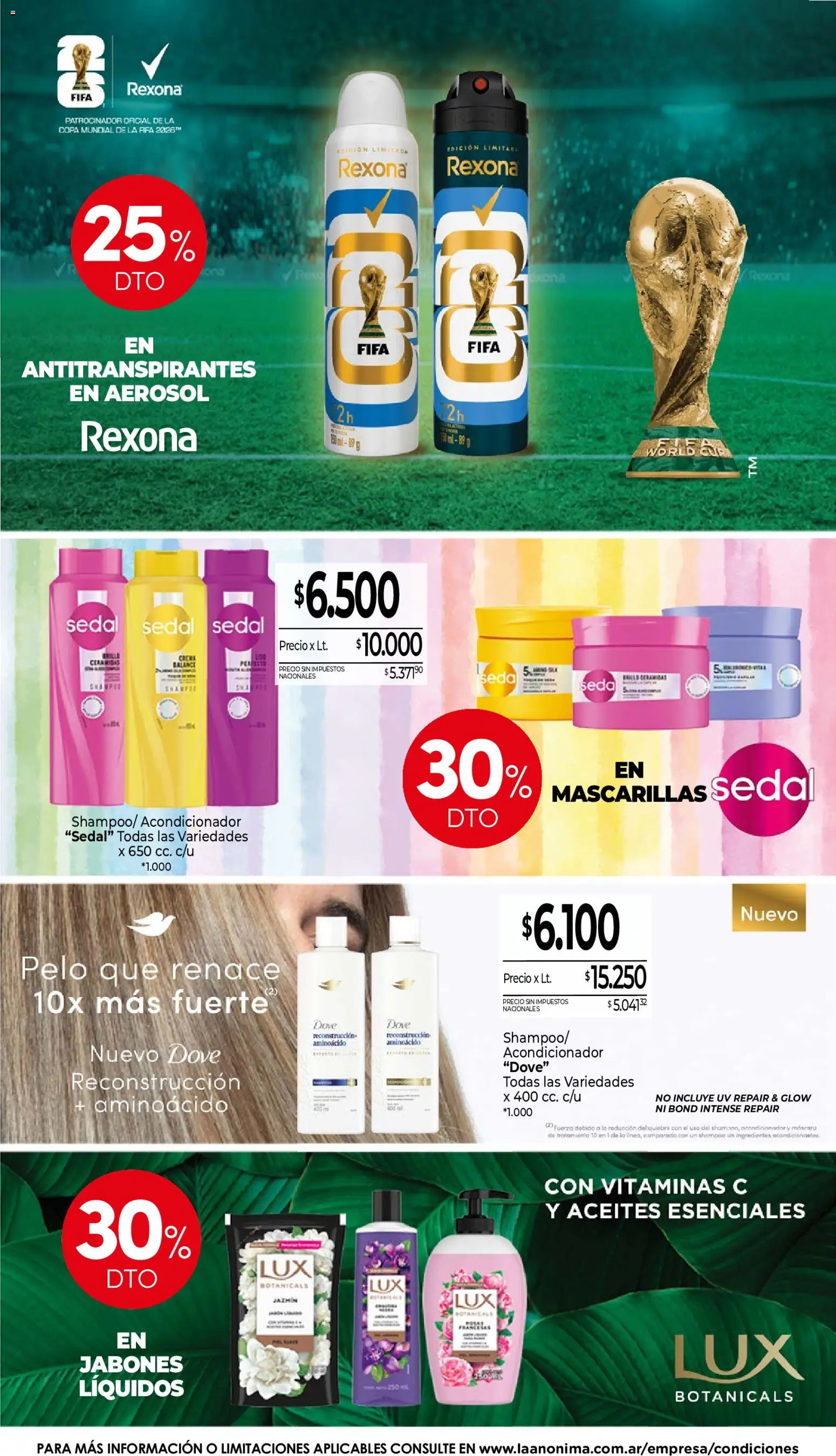 La Anonima catálogo │ válido desde el 16/07/2026 | Página: 22 | Productos: Vitaminas, Shampoo, Acondicionador, Crema