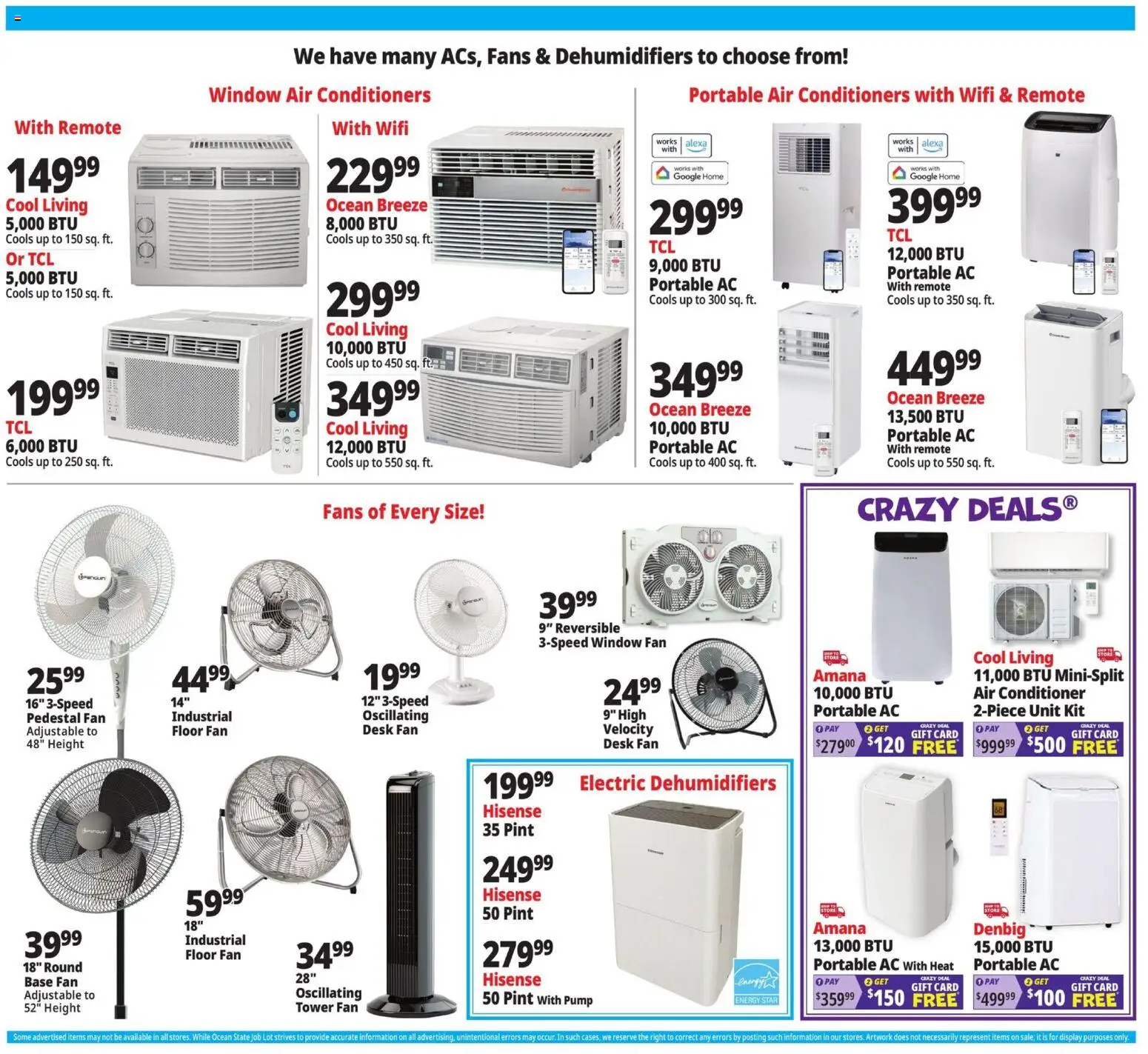 Ocean State Job Lot Weekly Ad - valid from 07/30/2026 | Page: 5 | Products: Pump, Conditioner, Desk, Fan
