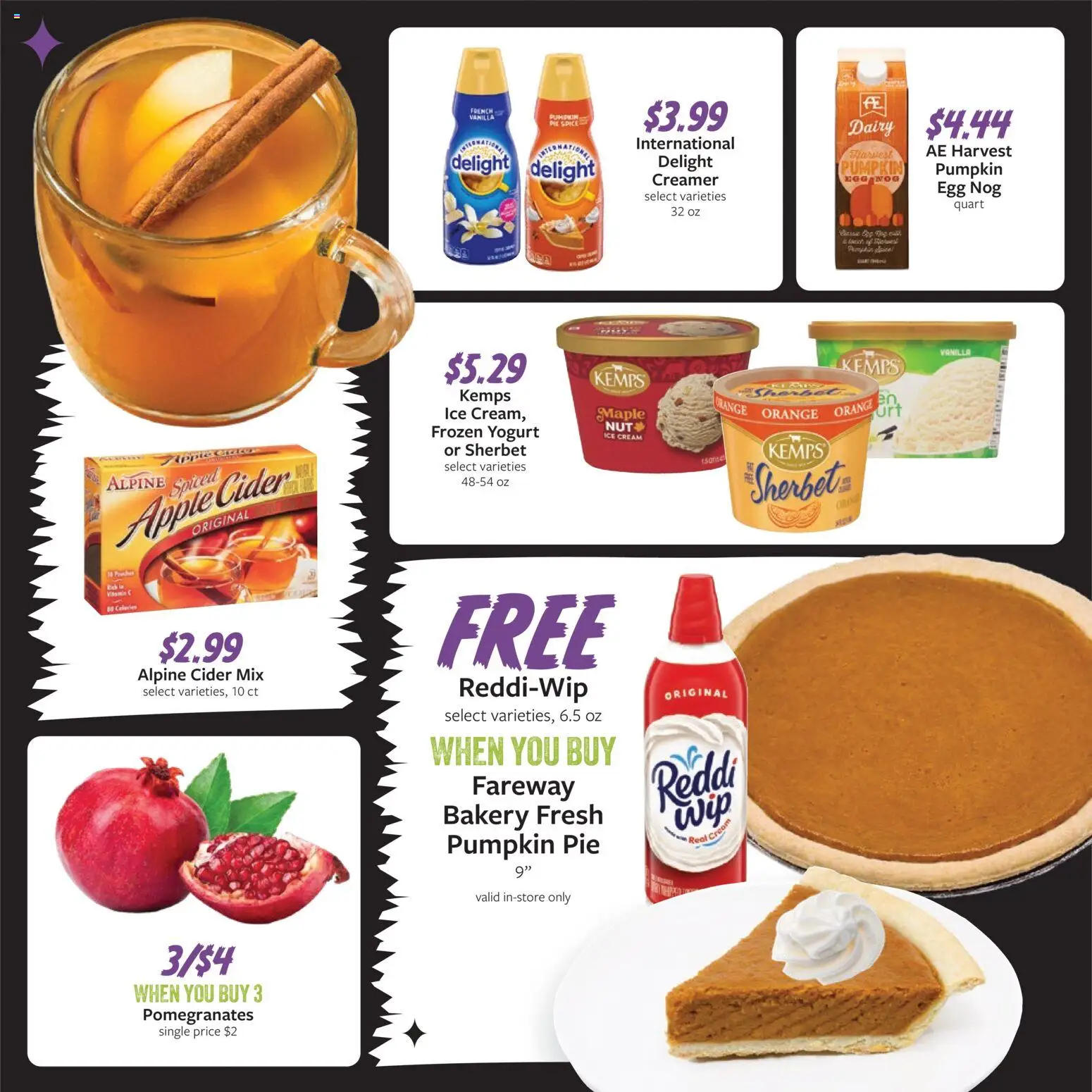 Fareway Monthly Ad - valid from 09/28/2026 | Page: 3 | Products: Yogurt, Pumpkin Pie, Pumpkin, Ice
