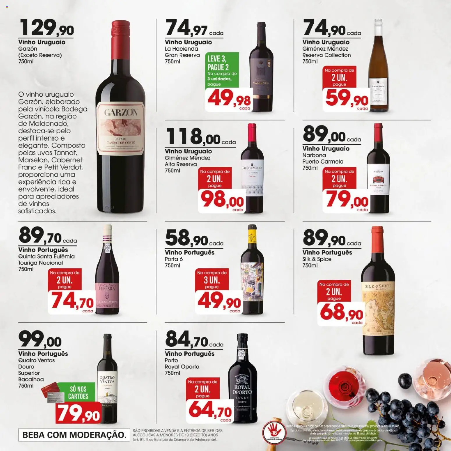 Zaffari Folheto - válido de 09.06.2026 | Página: 7 | Produtos: Porta, Vinho, Bebida, Uvas
