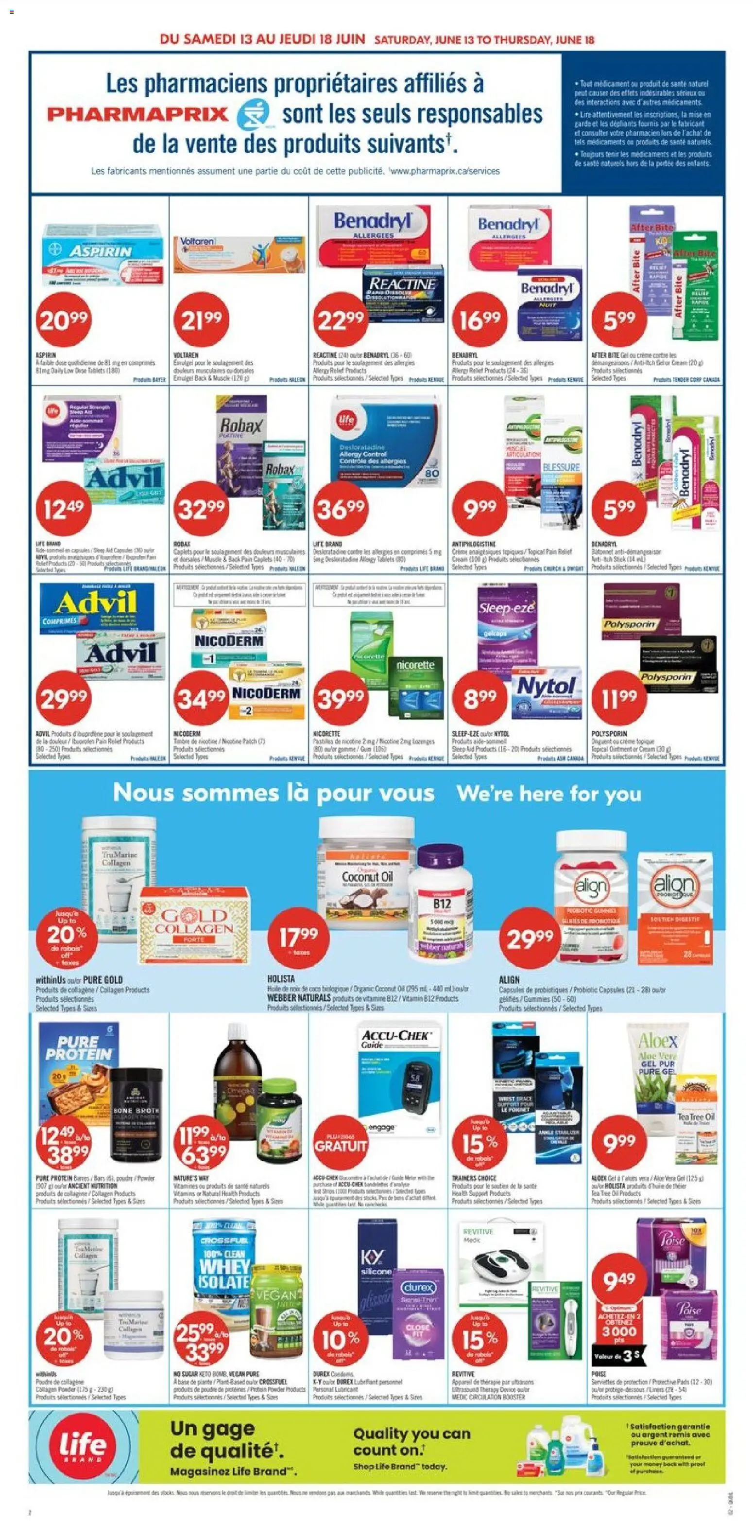 Pharmaprix flyer valid from 12.06.2026 | Page: 3 | Products: Tea, Cream, Powder, Oil