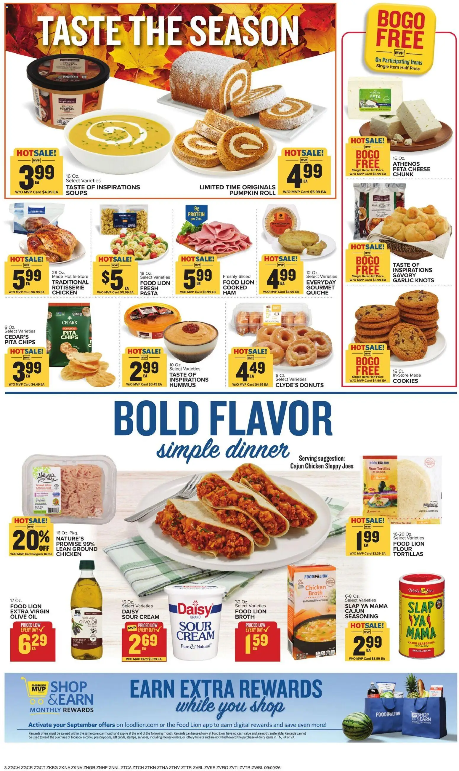 Food Lion Weekly Ad - valid from 09/09/2026 | Page: 6 | Products: Meat, Chicken, Oil, Chicken meat