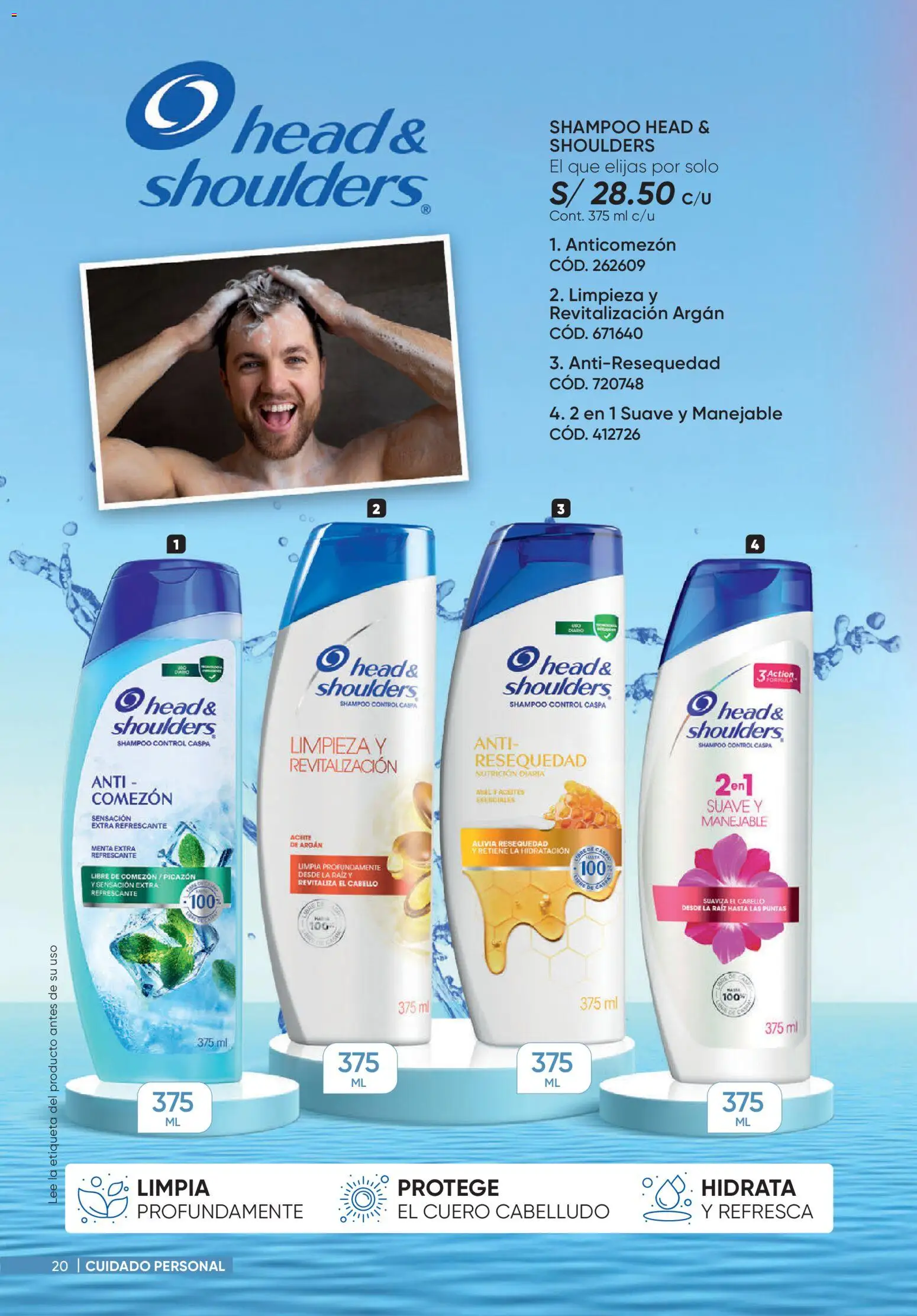 Catálogo Azzorti válido desde 31/08/2026 | Página: 20 | Productos: Shampoo, Aceite, Head & Shoulders