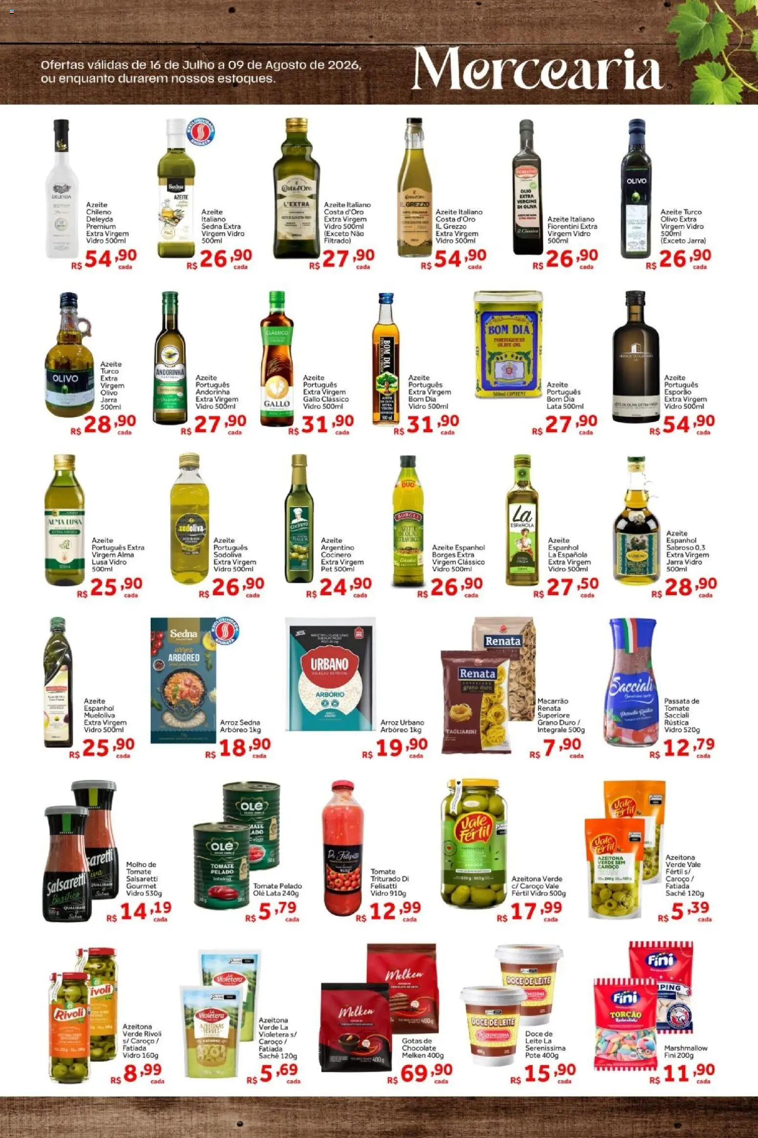 Shibata Folheto - válido de 16/06/2026 | Página: 7 | Produtos: Leite, Jarra, Azeite, Doce de leite