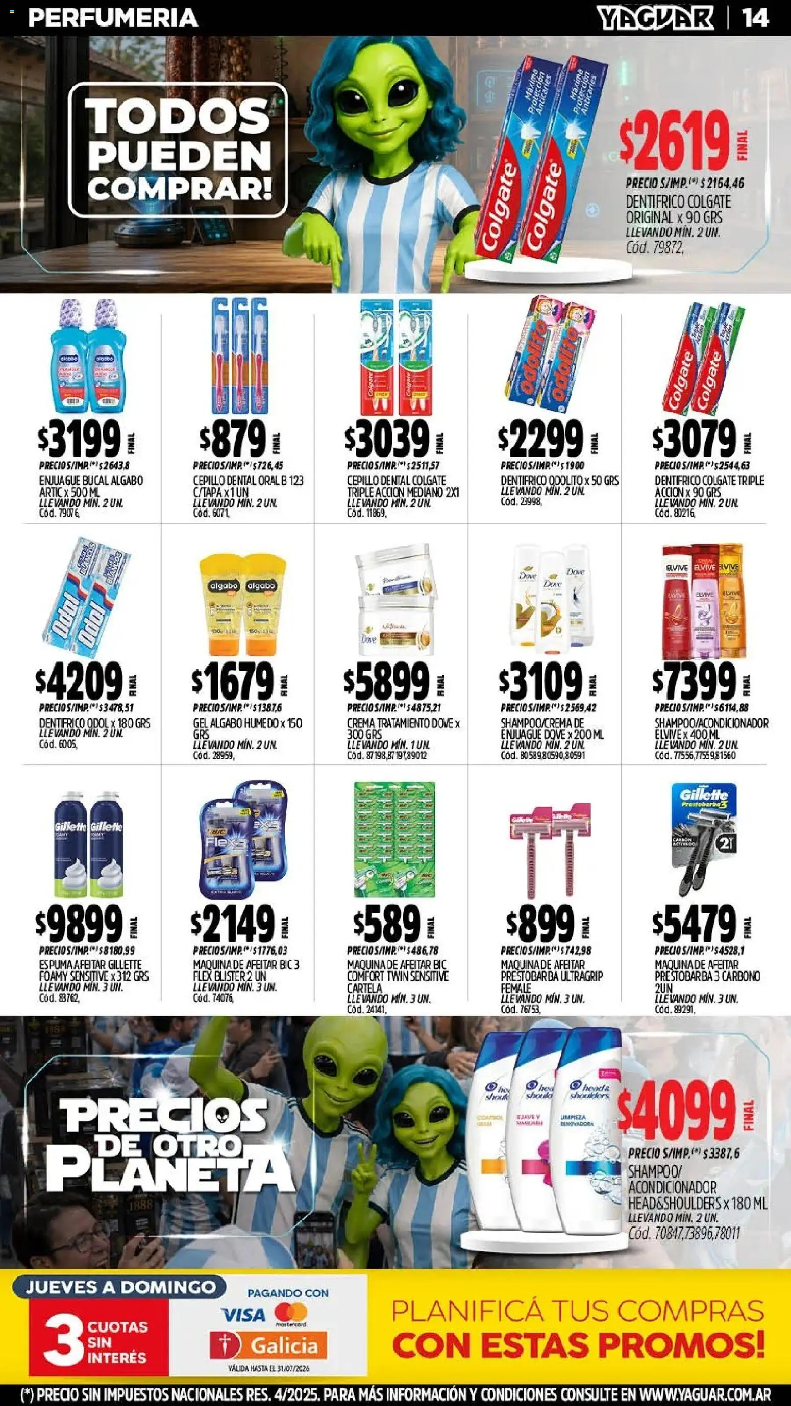 Yaguar - Oferta Semanal General Roca │ válido desde el 06/07/2026 | Página: 17 | Productos: Maquina de afeitar, Acondicionador, Enjuague bucal, Crema