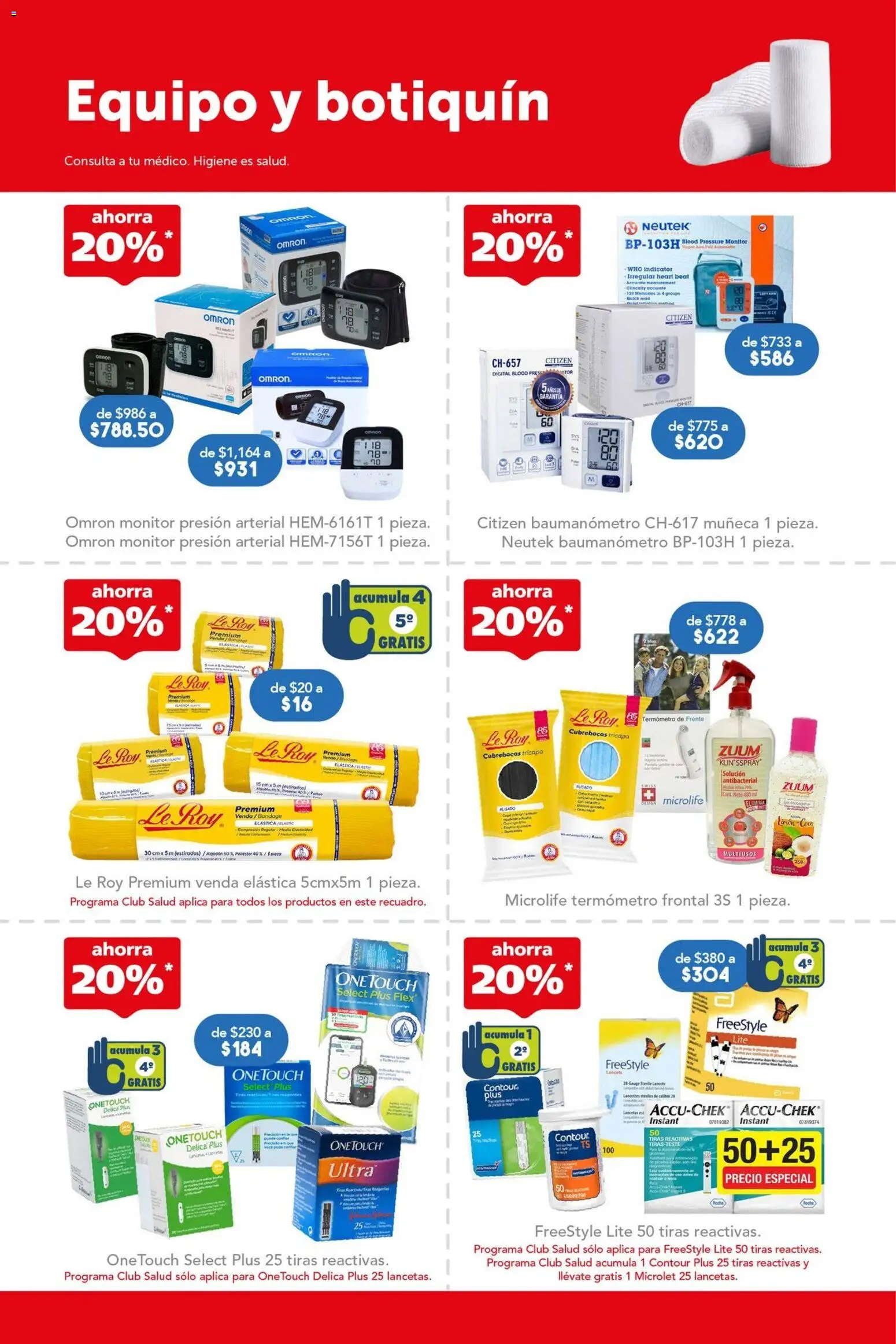 Nuevas ofertas de Farmacia San Pablo válidas en toda la República Mexicana desde el 07.06.2026. ¡Encuentra las mejores ofertas en Farmacia San Pablo catálogo! | Página: 11 | Productos: Termómetro, Monitor, Cubrebocas