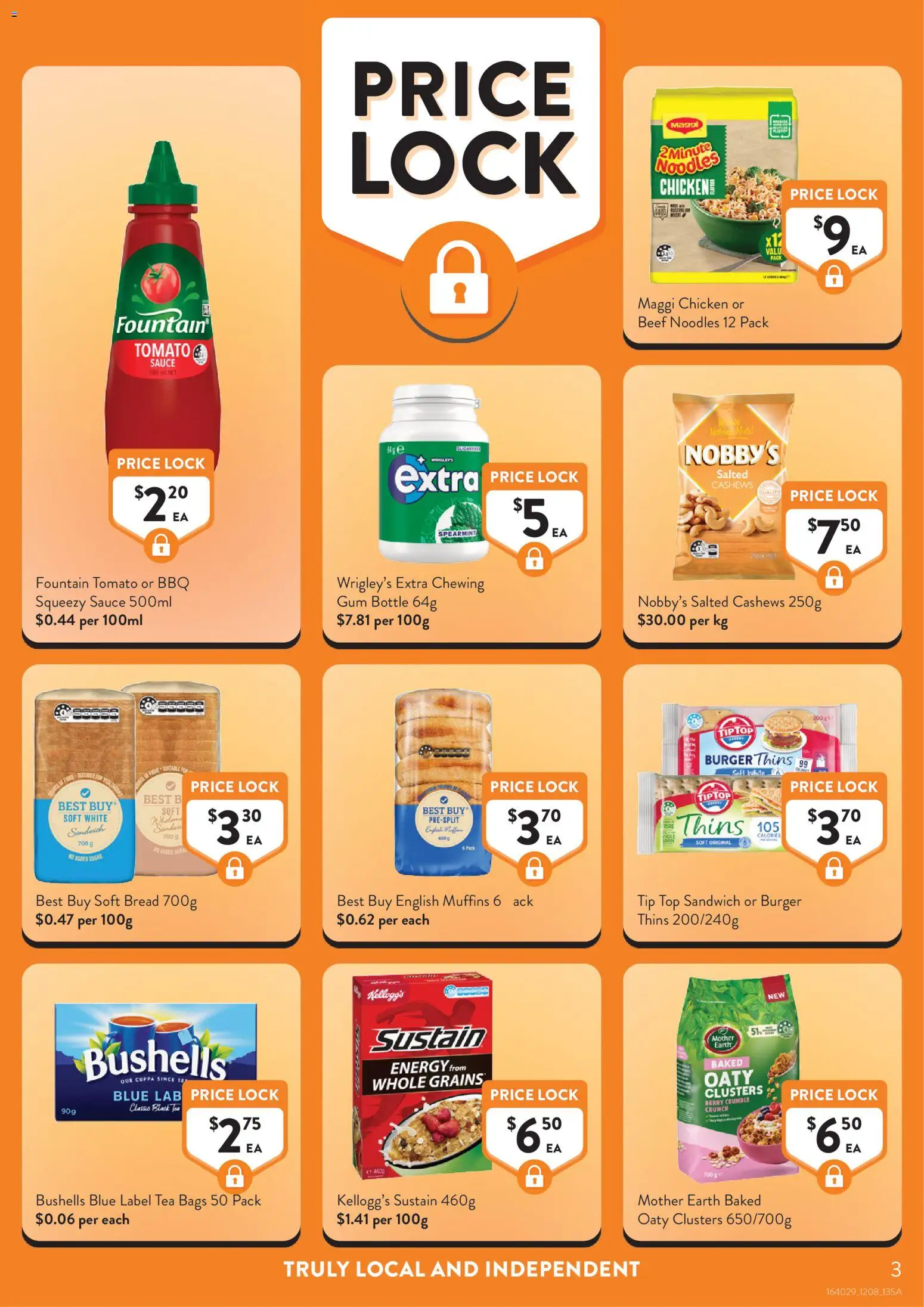 Foodworks catalogue - valid from 12/08/2026 | Page: 3 | Products: Bread, Gum, Chicken, Fountain