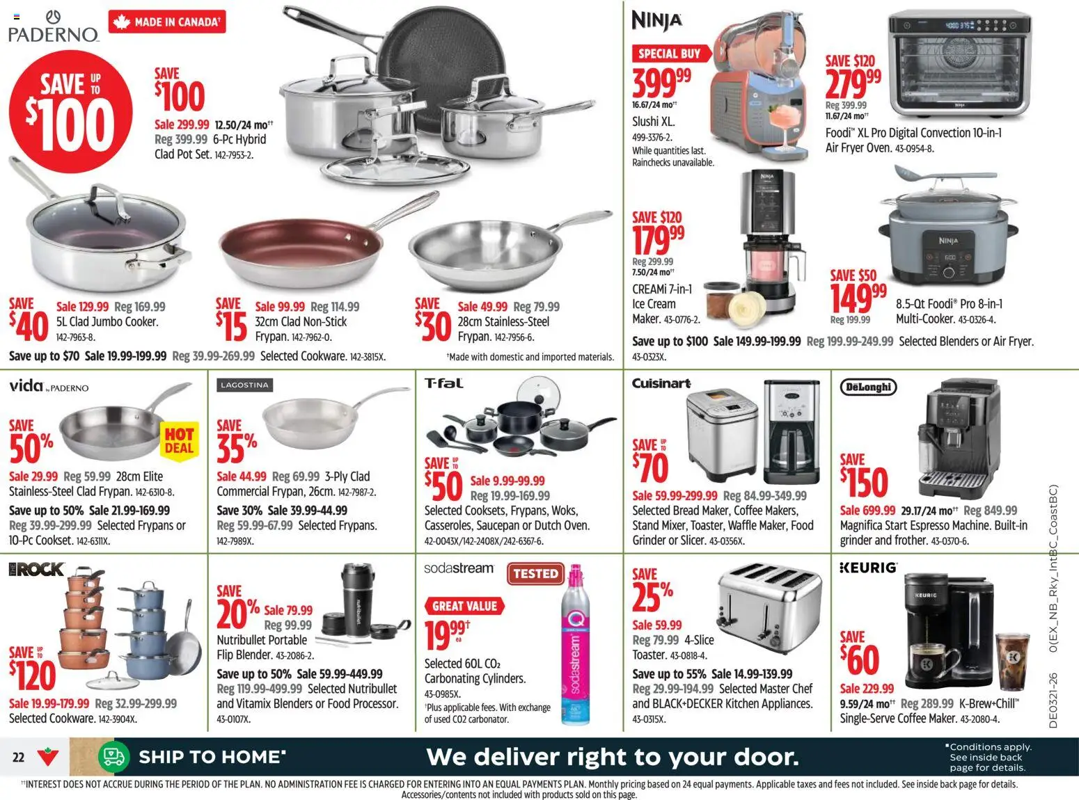 Canadian Tire flyer valid from 21.05.2026 | Page: 22 | Products: Cream, Ice cream, Bread, Coffee