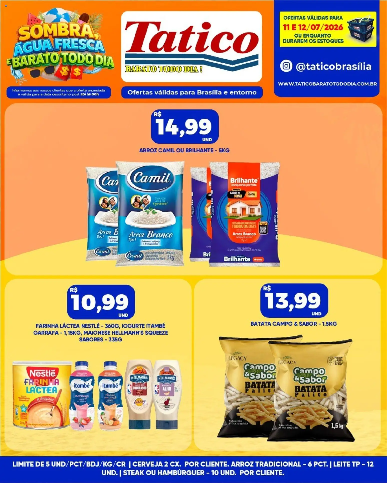 Tatico Folheto - válido de 11/07/2026 | Página: 8 | Produtos: Alho, Farinha láctea, Air fryer, Cálcio