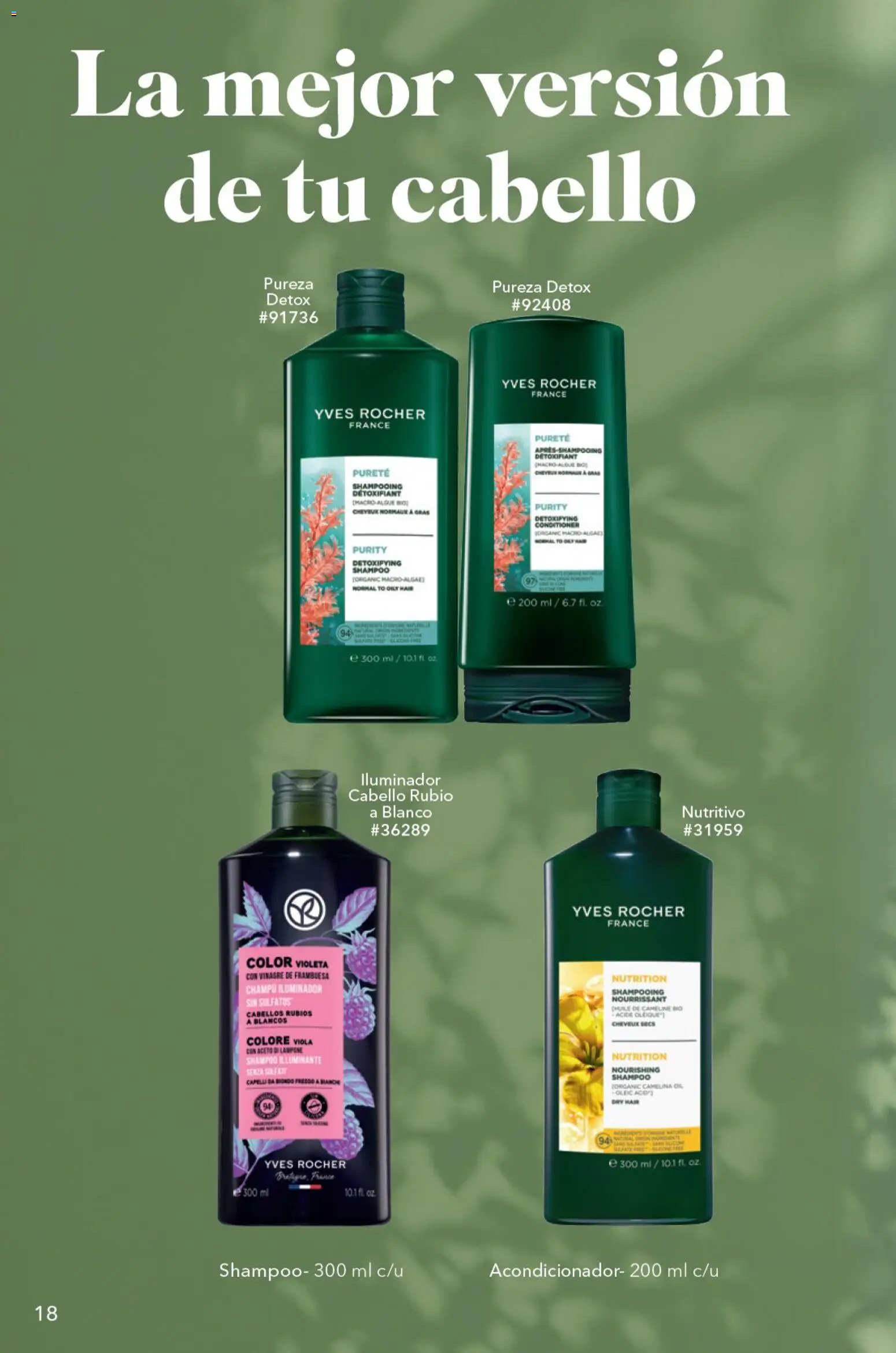 Nuevas ofertas de Yves Rocher válidas en toda la República Mexicana desde el 04/08/2026. ¡Encuentra las mejores ofertas en Yves Rocher campaña 11 2026! | Página: 20 | Productos: Vinagre, Iluminador, Champú, Acondicionador