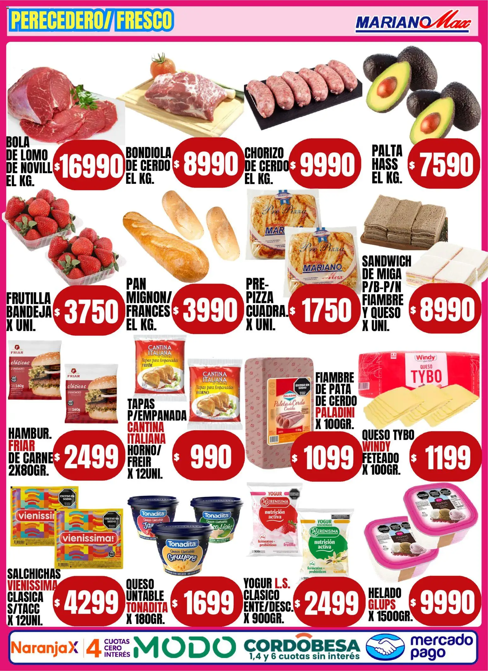 Mariano Max - Catálogo │ válido desde el 15/09/2026 | Página: 3 | Productos: Untable, Yogur, Chorizo, Salchichas