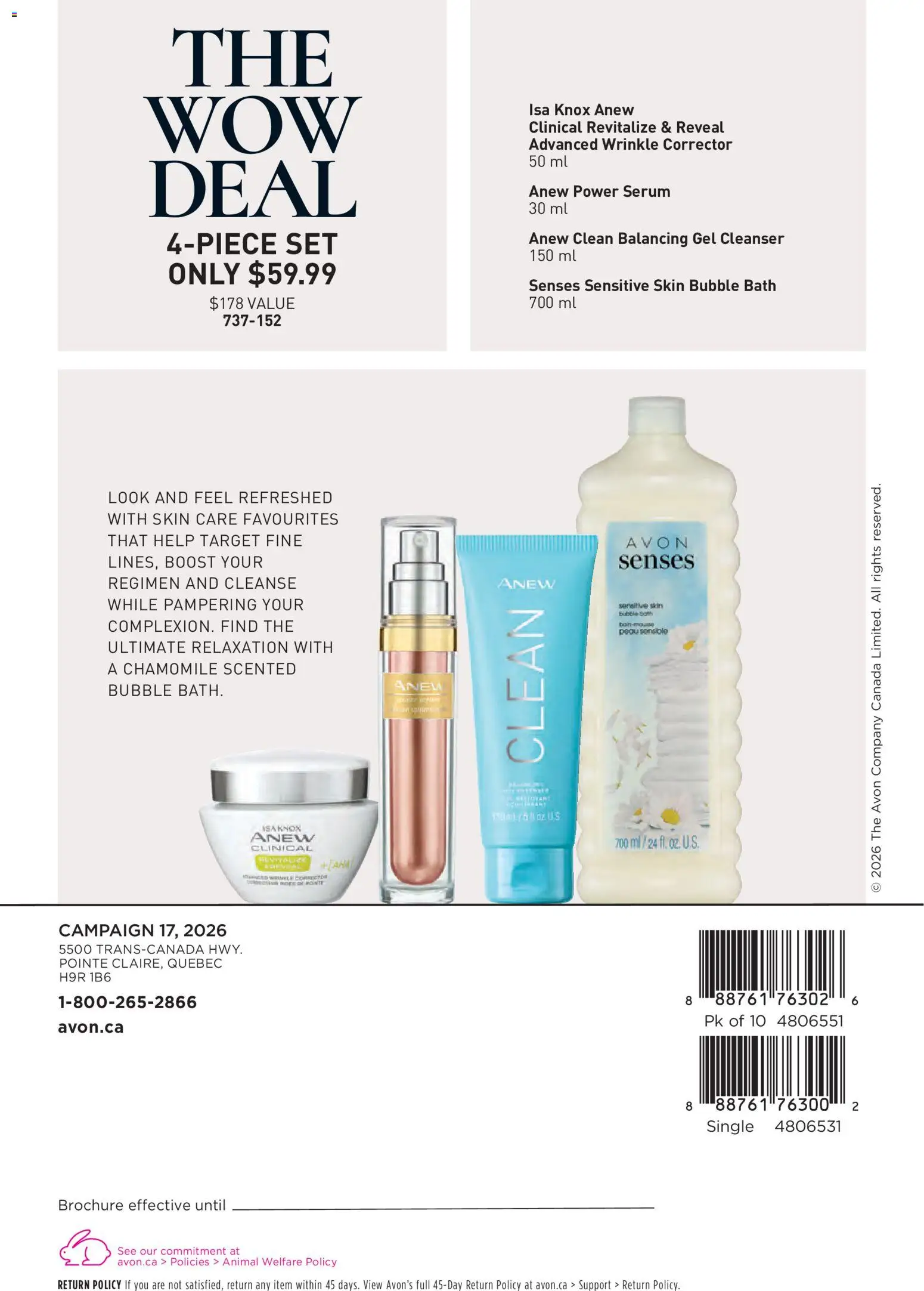 Avon flyer valid from Aug 13, 2026 | Page: 164 | Products: Bubble bath, Bath