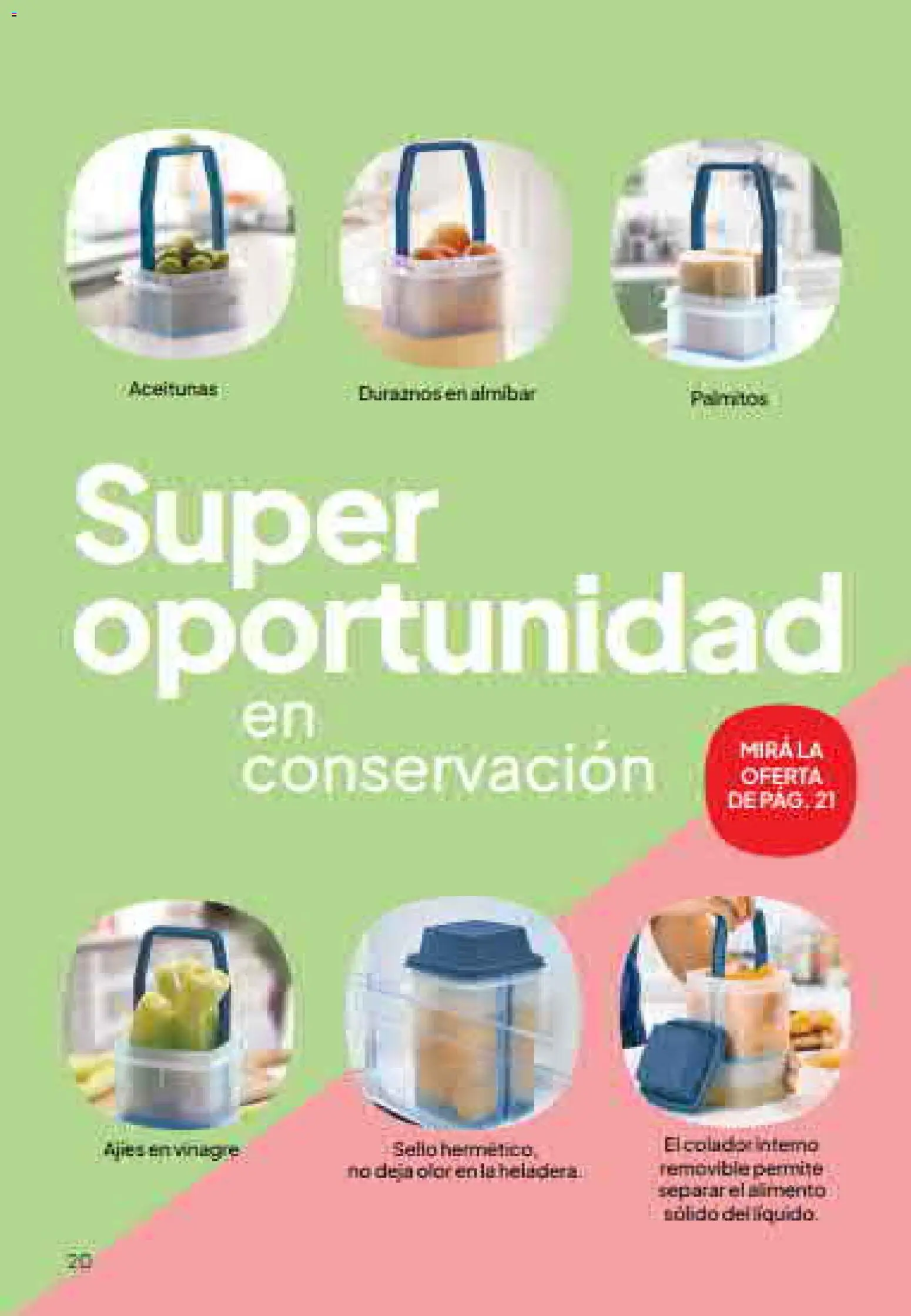 Tupperware Folleto │ válido desde el 01/07/2026 | Página: 21 | Productos: Aceitunas, Heladera, Palmitos