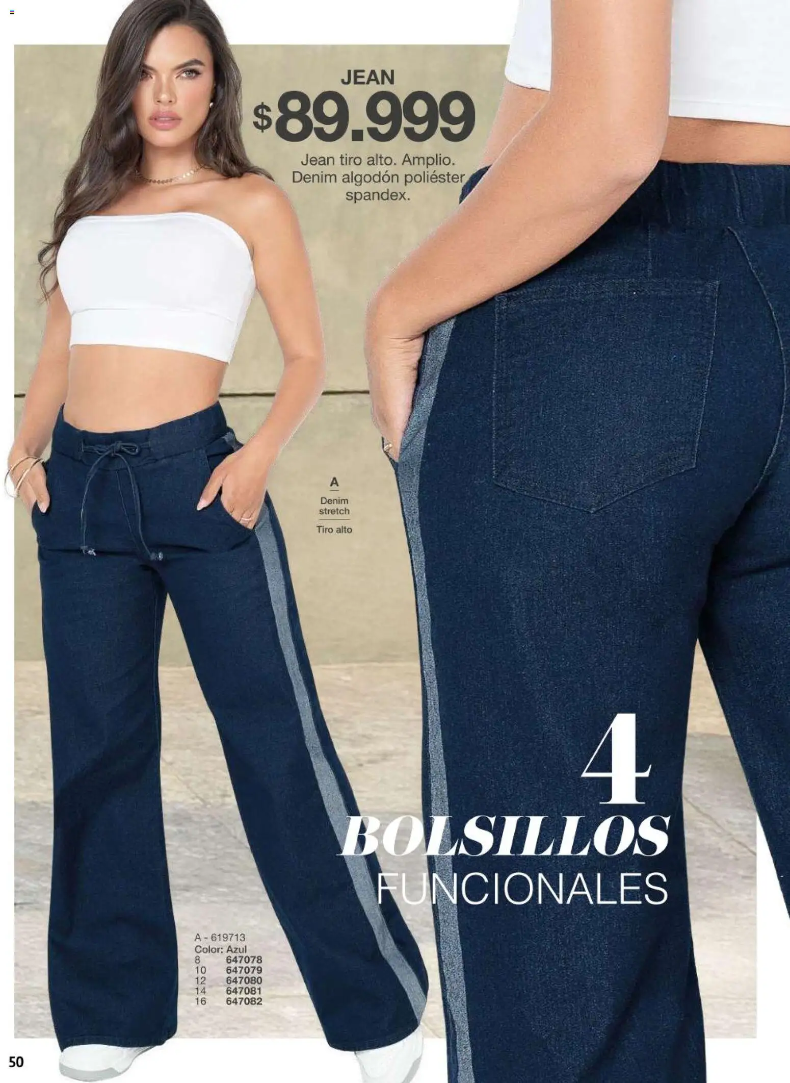 Carmel revista - valida desde el 11/08/2026 | Página: 50 | Productos: Algodón, Bolsillos, Jean