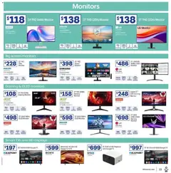 Preview of Officeworks EOFY Deals - valid from 11.06.2026 | Page: 13 | Products: Monitor, Tv, Projector, Screen