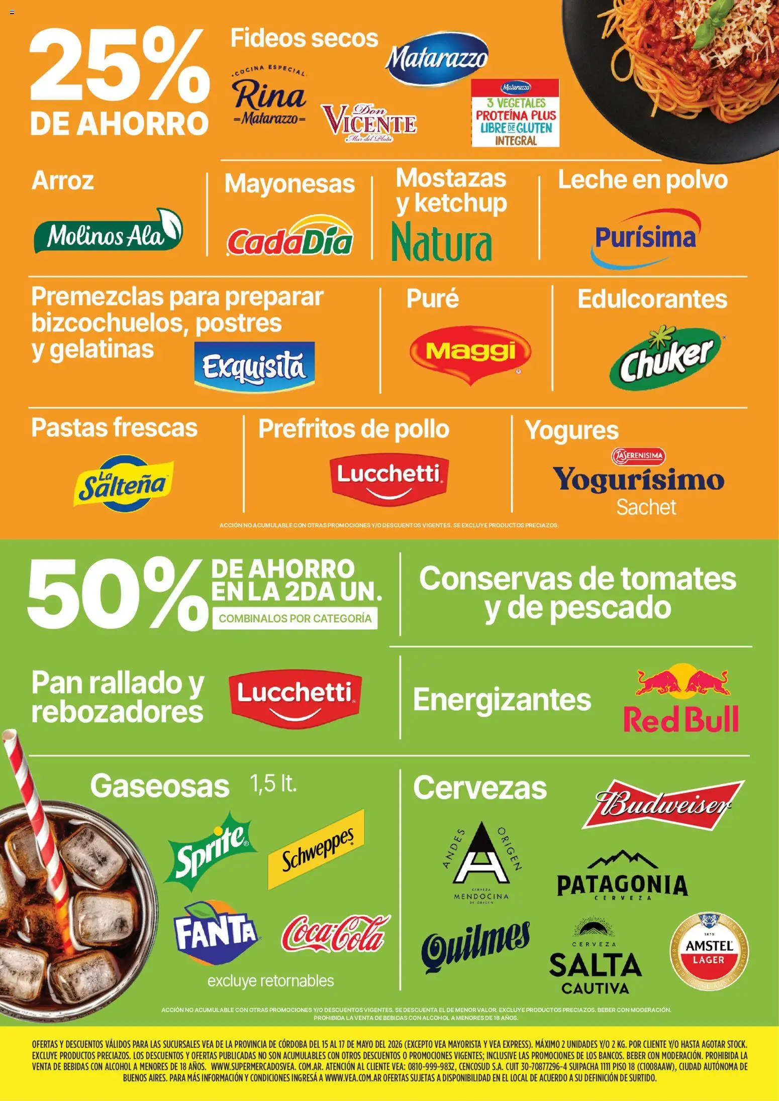 Vea - Ofertas fin de semana | Córdoba │ válido desde el 15.05.2026 | Página: 3 | Productos: Ketchup, Leche, Pan, Pan rallado