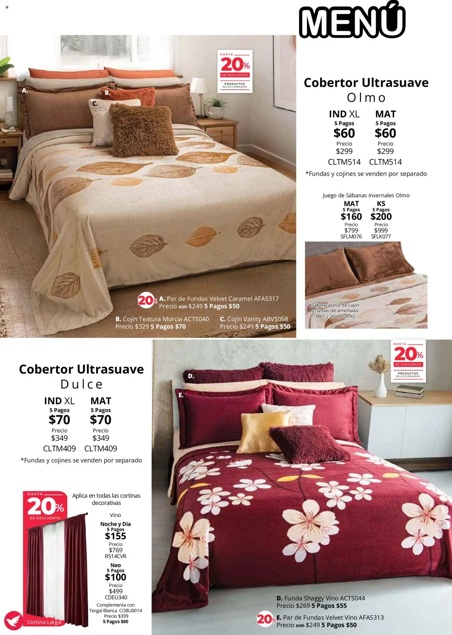 Nuevas ofertas de Colchas Concord válidas en toda la República Mexicana desde el 01/08/2026. ¡Encuentra las mejores ofertas en Colchas Concord catálogo Colección Cobertor! | Página: 99 | Productos: Cobertor, Juego, Vino, Sabanas