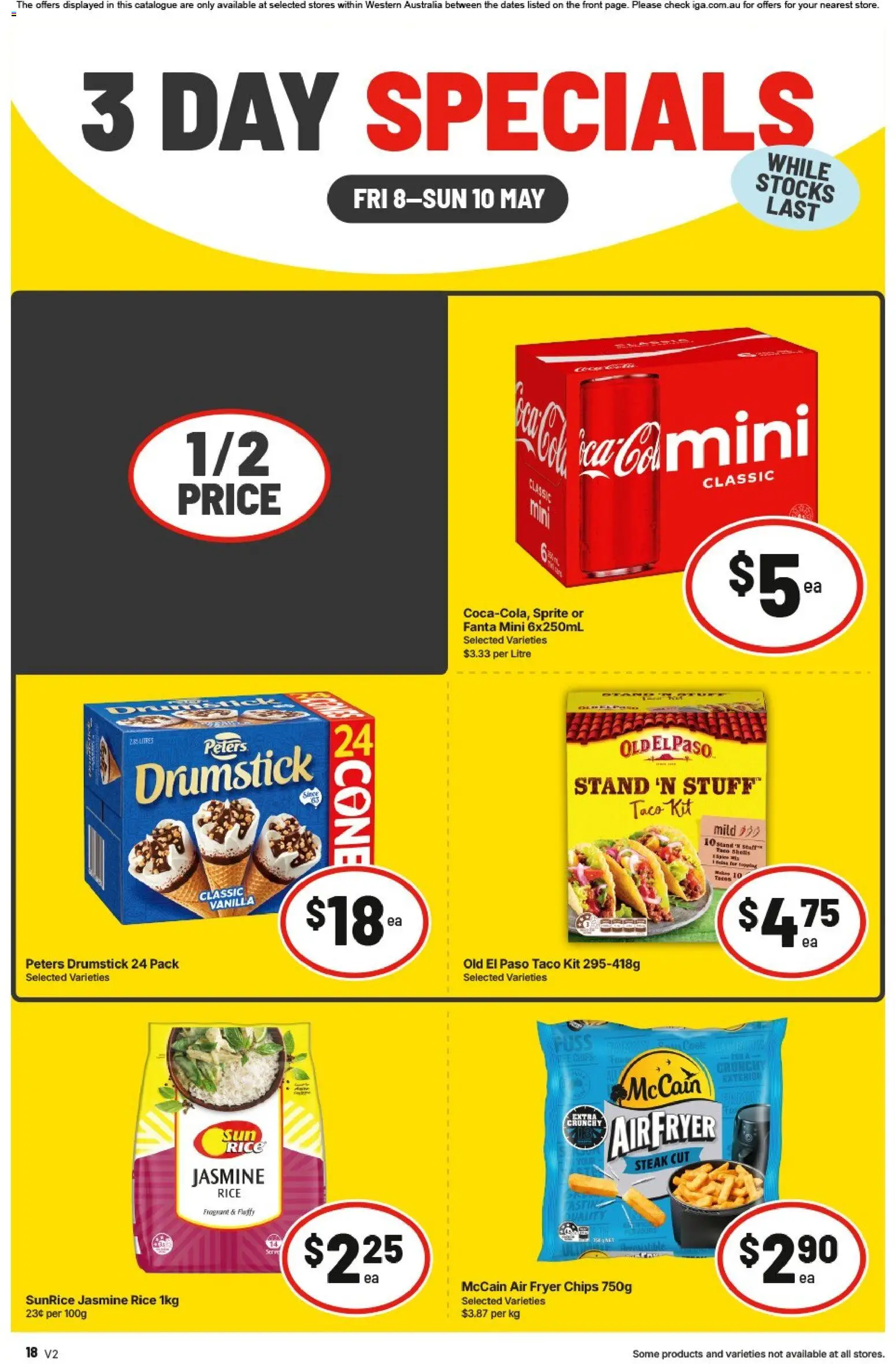 IGA catalogue - valid from 08.05.2026 | Page: 2 | Products: Rice, Chips, Steak