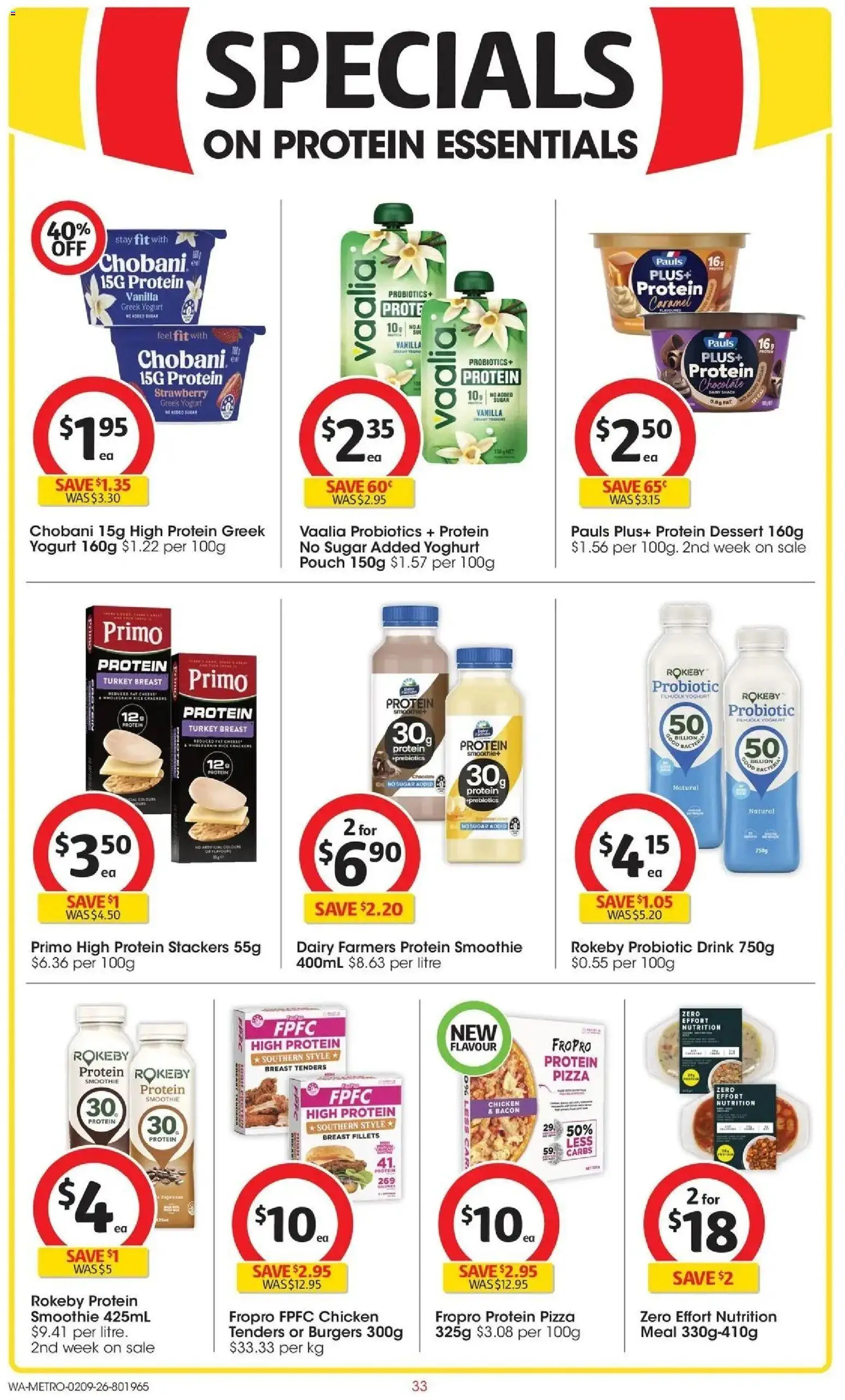 Coles catalogue - valid from 02/09/2026 | Page: 33 | Products: Yogurt, Dairy, Protein, Turkey