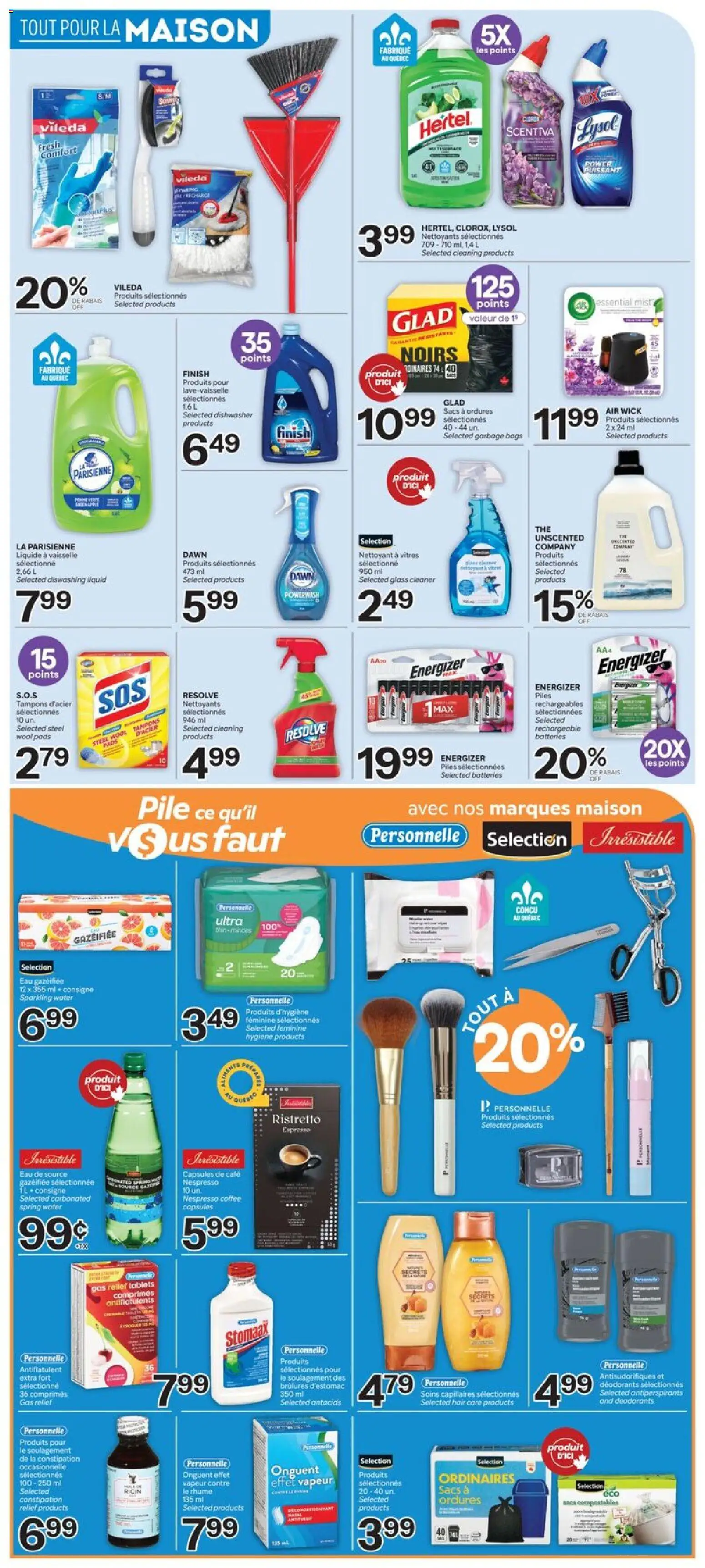 Brunet flyer valid from Sep 10, 2026 | Page: 7 | Products: Water, Garbage bags, Dishwasher, Coffee