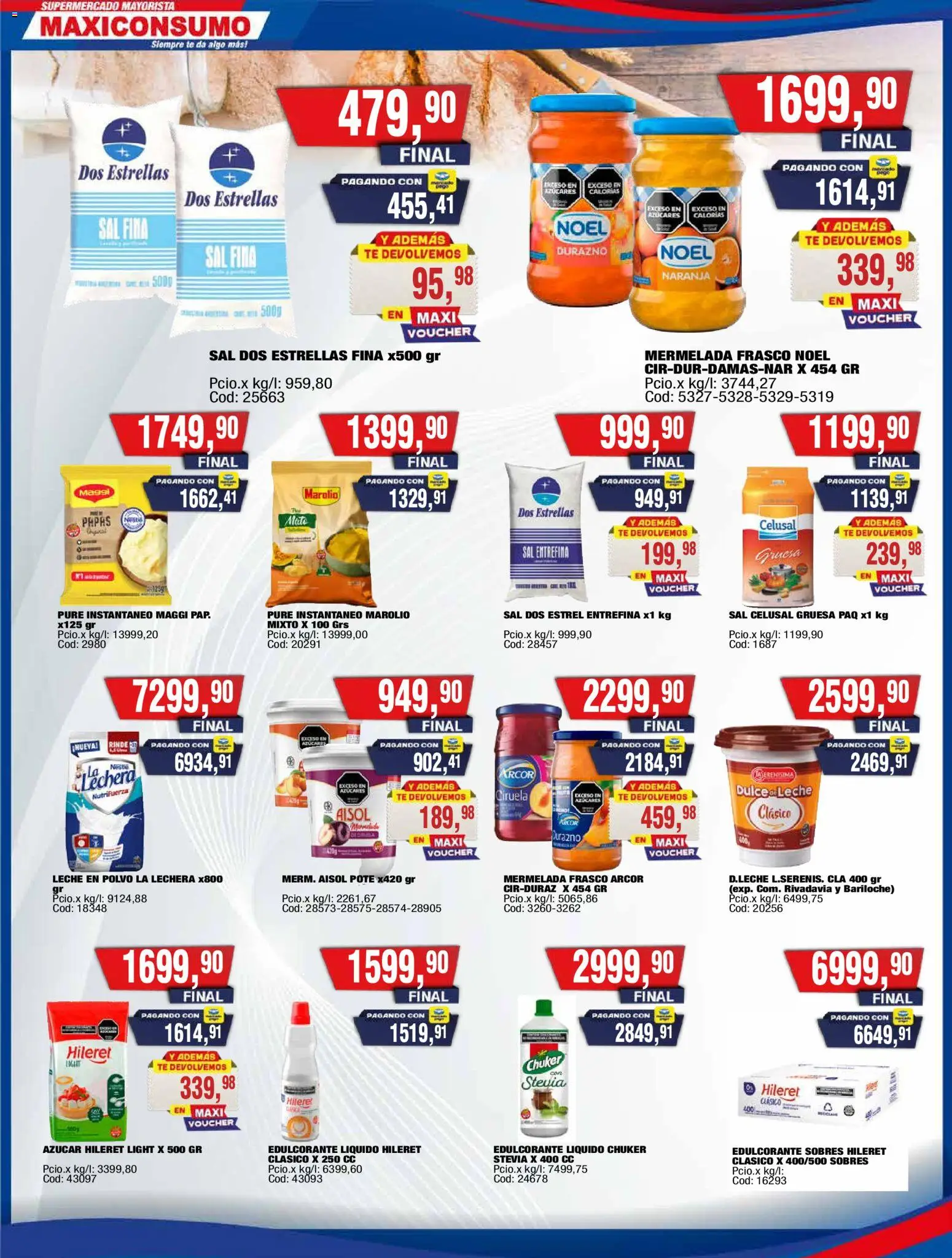 Maxiconsumo ofertas │ válido desde el 16.03.2026 | Página: 6 | Productos: Azucar, Leche en polvo, Té, Mermelada