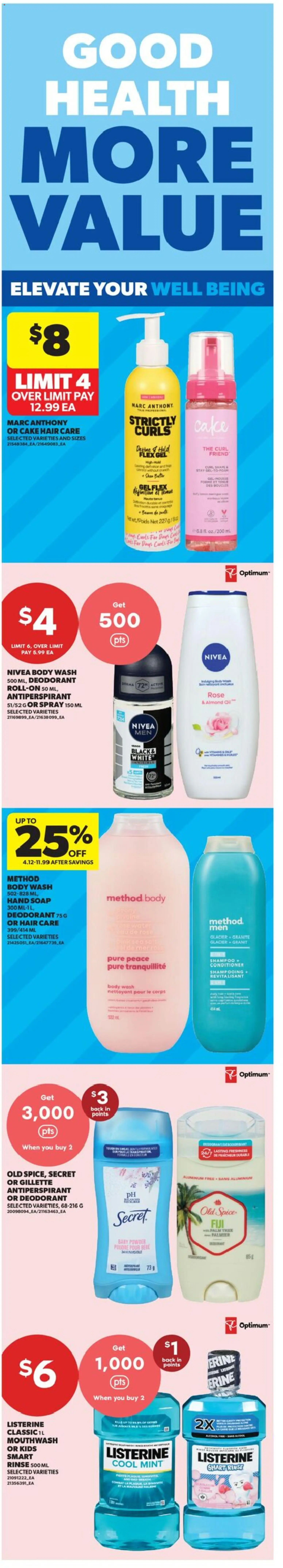 Real Canadian Superstore flyer valid from 21.05.2026 | Page: 8 | Products: Powder, Soap, Antiperspirant, Oil