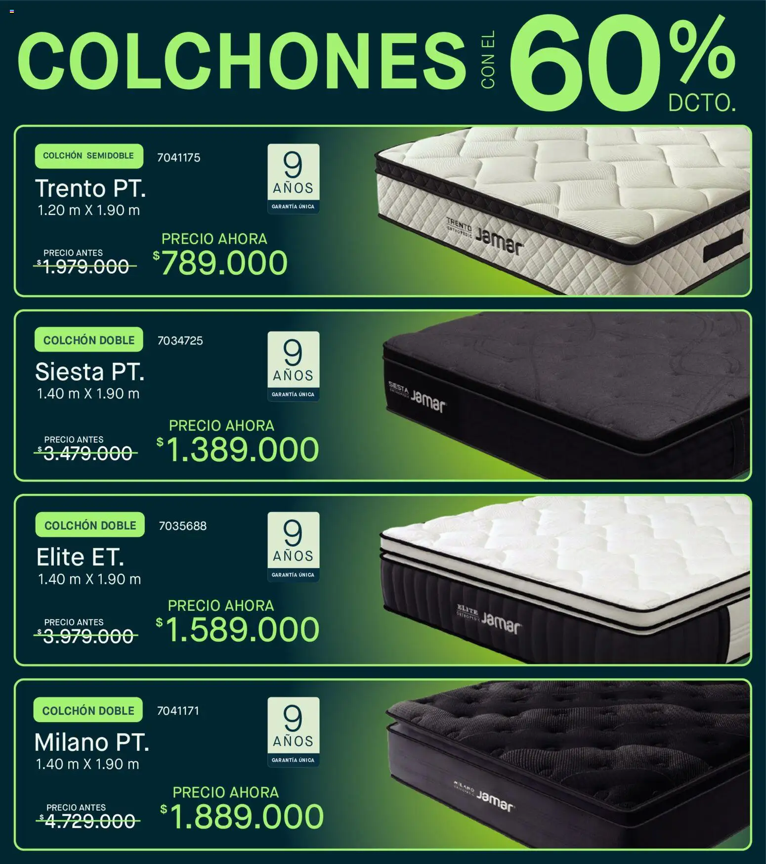 Muebles jamar revista - valida desde el 01/07/2026 | Página: 6 | Productos: Colchón