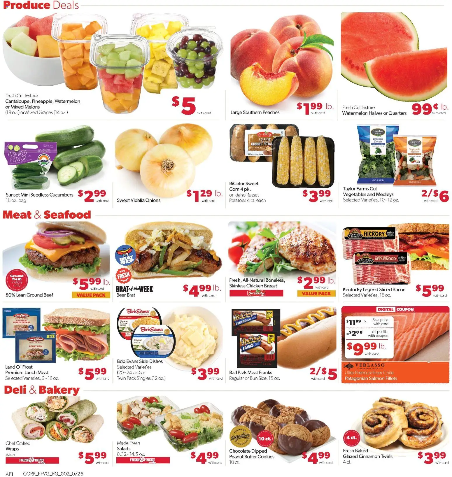 Family Fare Weekly Ad - valid from 07/26/2026 | Page: 2 | Products: Bakery, Corn, Peaches, Ham