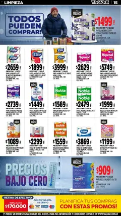 Vista previa Yaguar catálogo válido desde el 20/07/2026 | Página: 15 | Productos: Papel higiénico, Cocina, Servilletas, Huevo