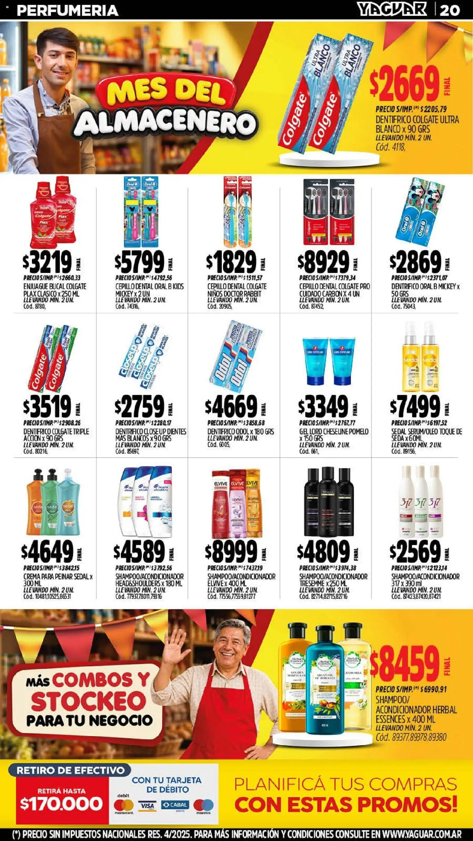 Yaguar catálogo │ válido desde el 07/09/2026 | Página: 21 | Productos: Cepillo, Acondicionador, Pomelo, Crema