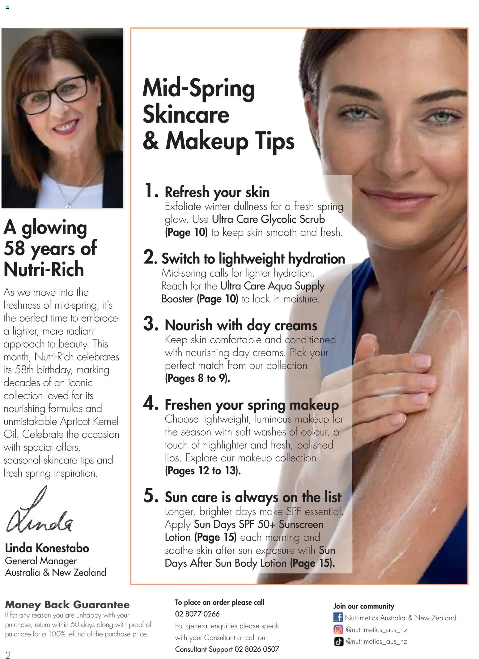 Nutrimetics catalogue - valid from 16/09/2026 | Page: 2 | Products: Highlighter, Scrub, Lotion, Body lotion