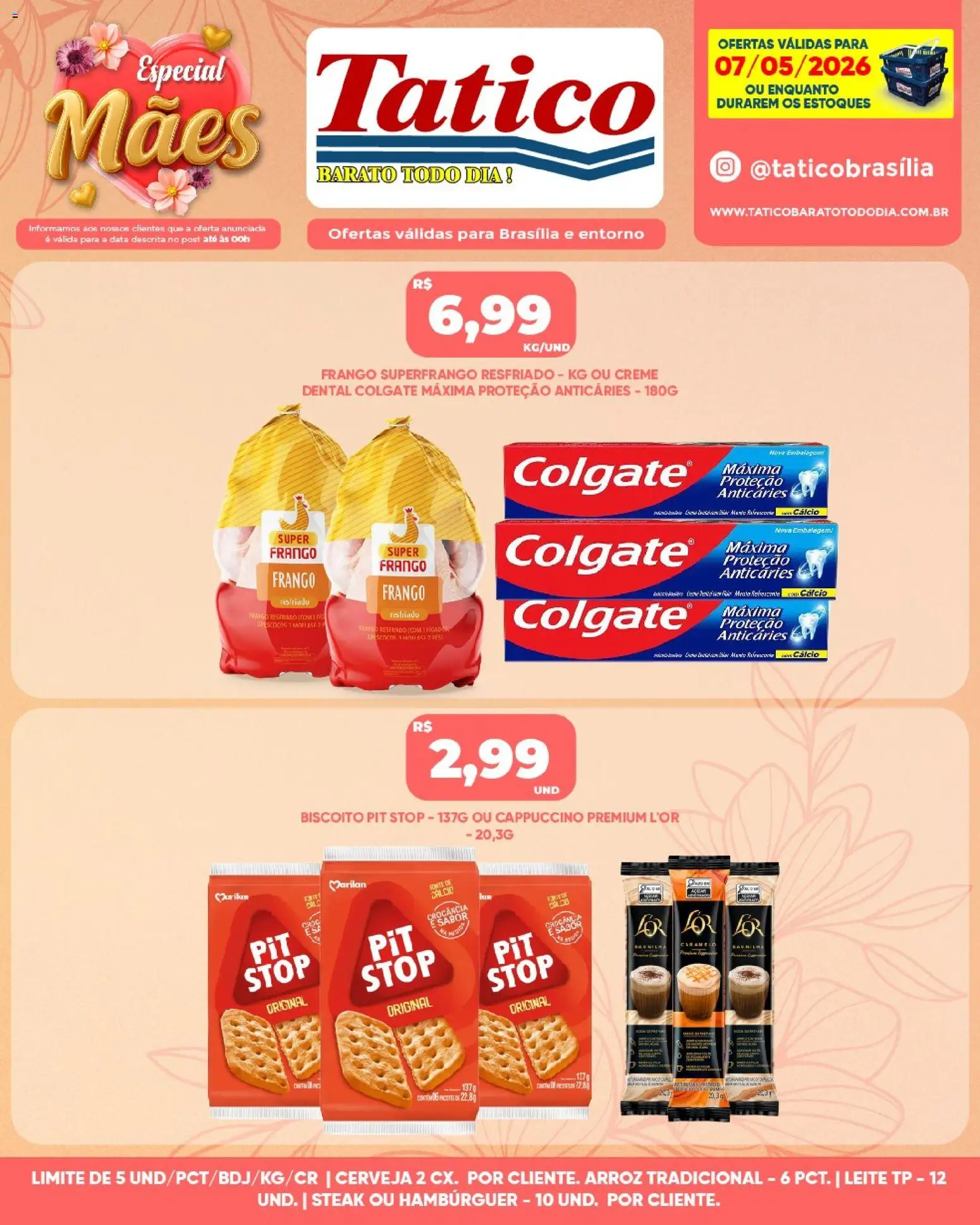 Tatico Folheto - válido de 07.05.2026 | Página: 4 | Produtos: Arroz, Creme, Hambúrguer, Frango