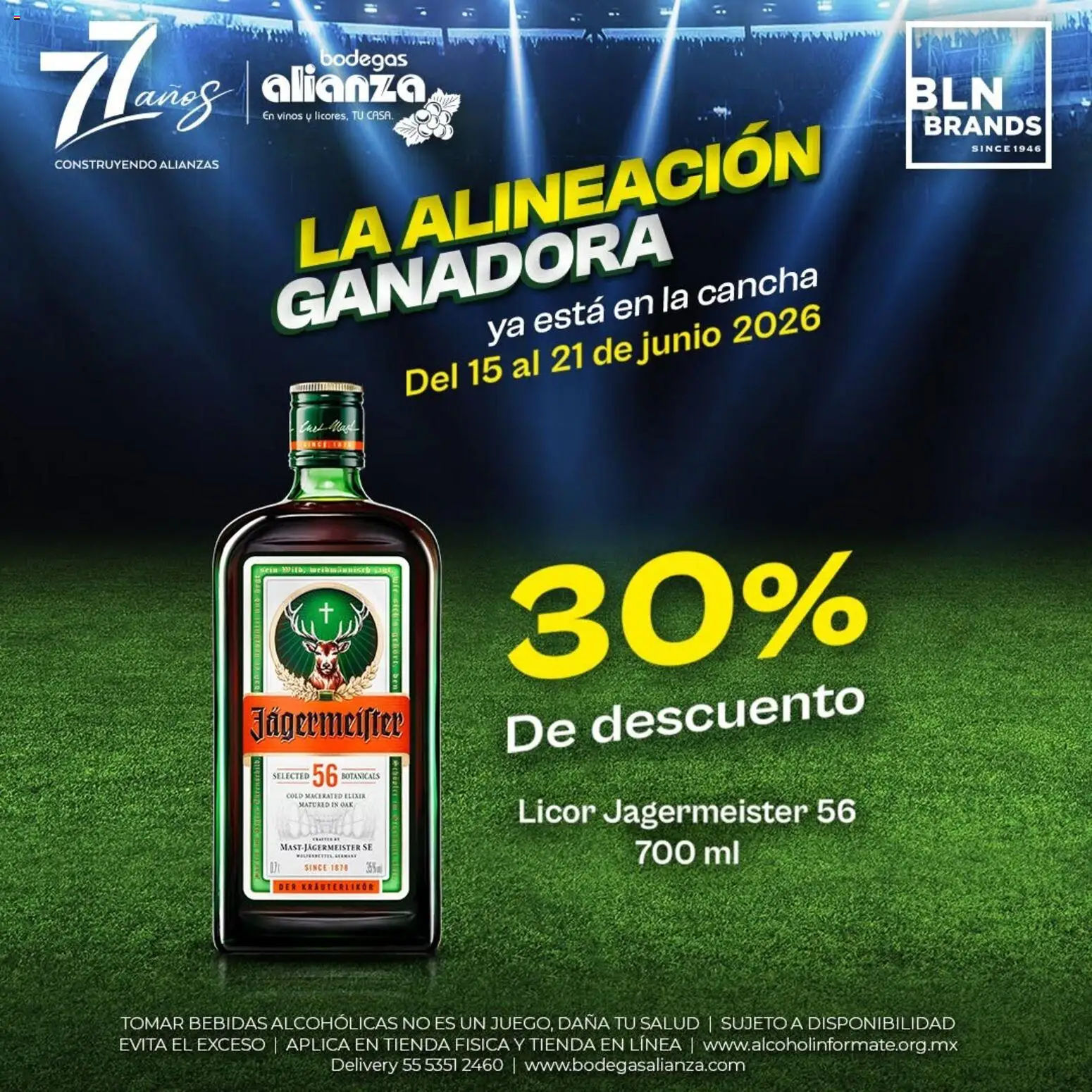 Bodegas Alianza catálogo La alineación ganadora (15/06/2026 - 21/06/2026)