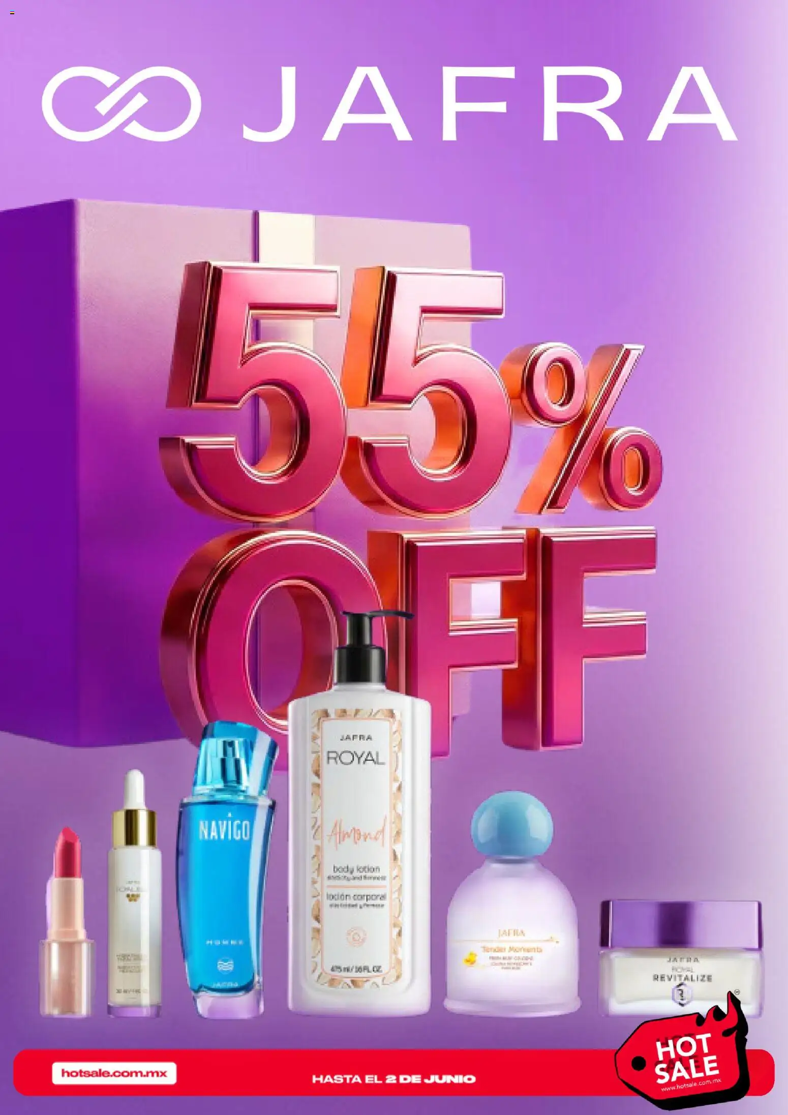 Nuevas ofertas de JAFRA válidas en toda la República Mexicana desde el 25.05.2026. ¡Encuentra las mejores ofertas en JAFRA Hot Sale! | Página: 1