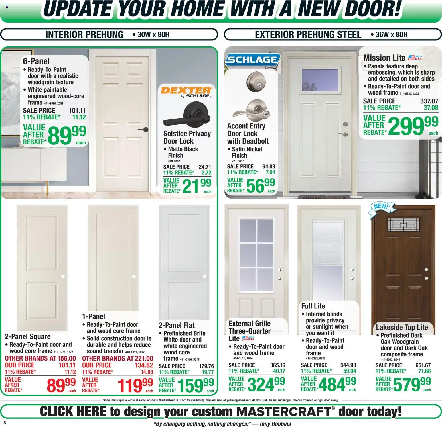 Menards Weekly Ad - valid from 07/30/2026 | Page: 12 | Products: Door Lock