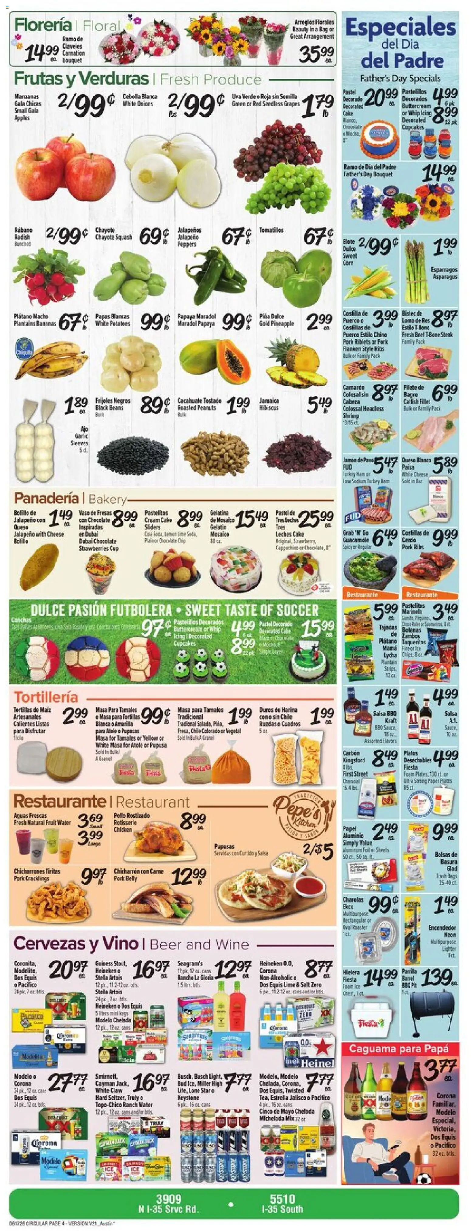 Fiesta Mart Weekly Ad - valid from 17.06.2026 | Page: 4 | Products: Peppers, Squash, Chocolate, Lemon
