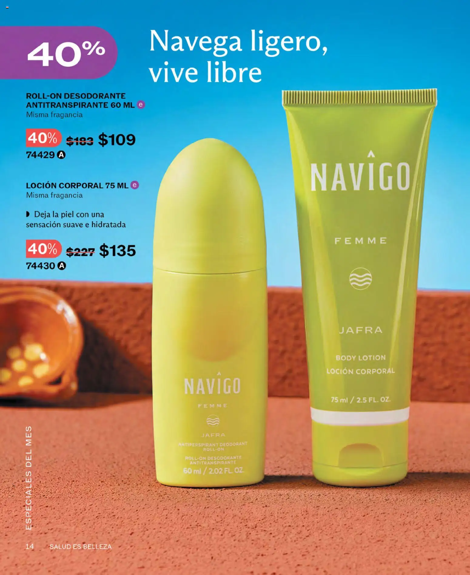 Nuevas ofertas de JAFRA válidas en toda la República Mexicana desde el 01/09/2026. ¡Encuentra las mejores ofertas en JAFRA catálogo! | Página: 14