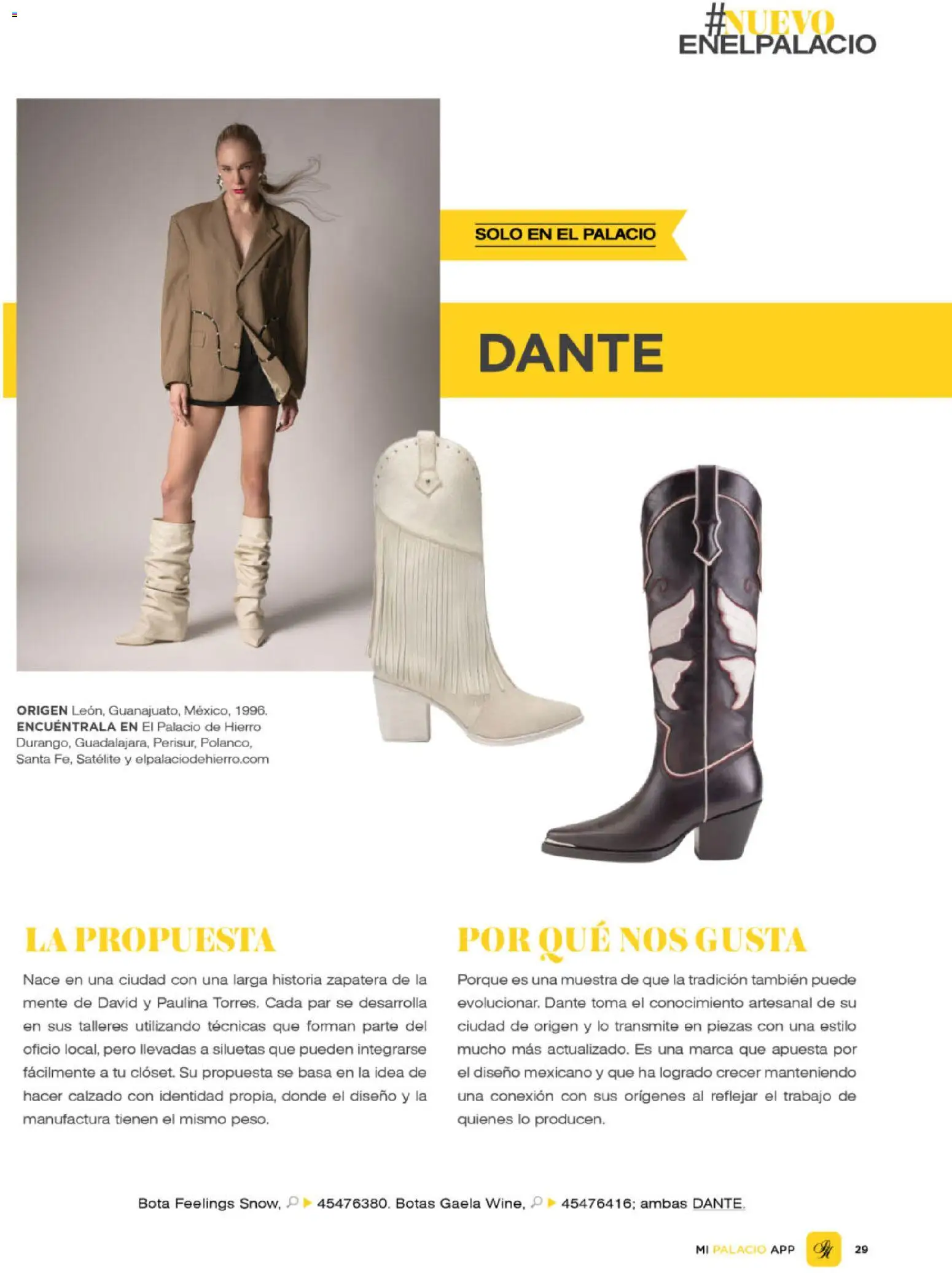 Nuevas ofertas de Palacio De Hierro válidas en toda la República Mexicana desde el 01/07/2026. ¡Encuentra las mejores ofertas en Palacio De Hierro catálogo! | Página: 32 | Productos: Botas, Satélite