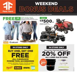 Preview of Mills Fleet Farm weekly ads valid from 08/20/2026