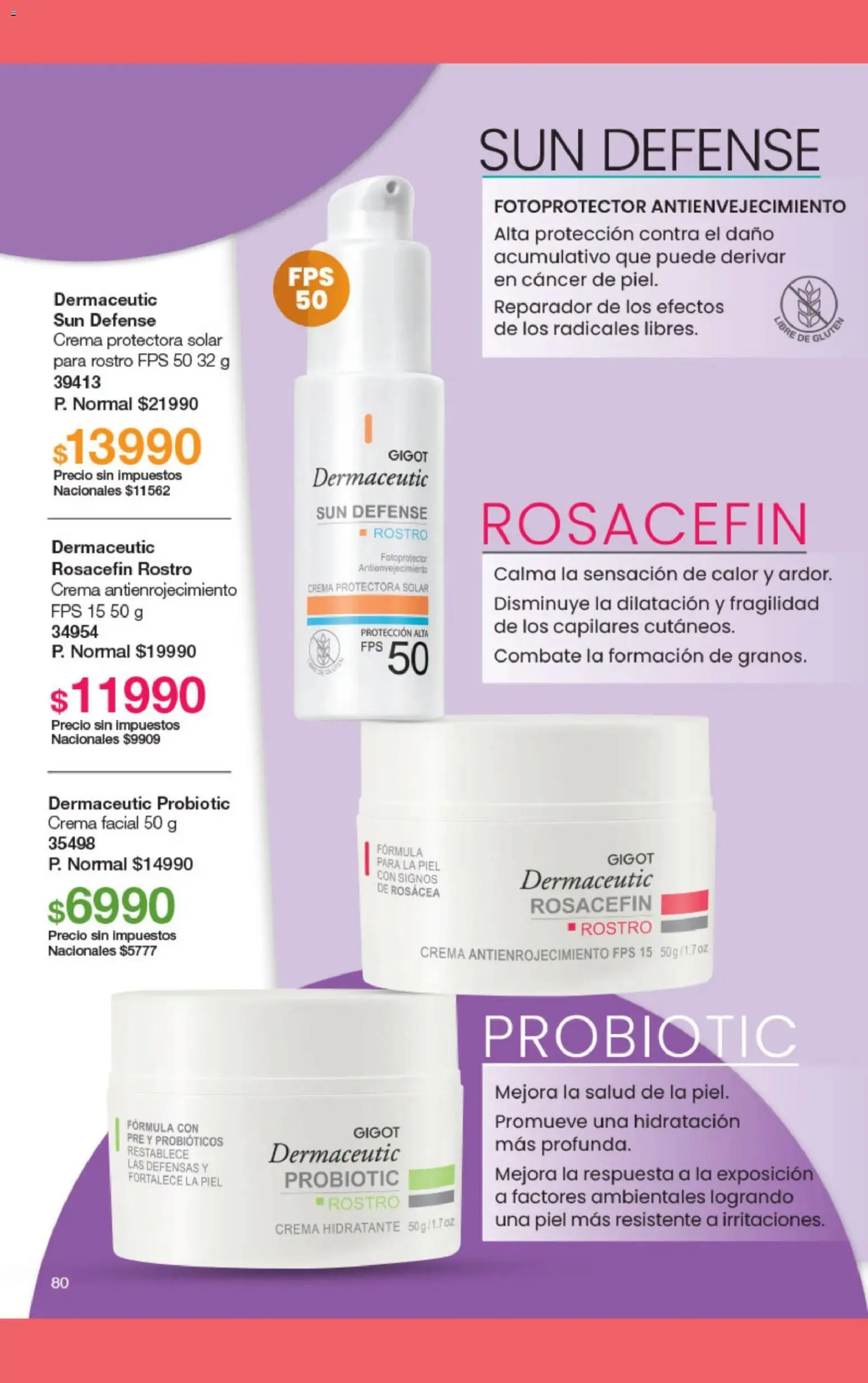 Gigot catálogo 02 │ válido desde el 01/02/2026 | Página: 84 | Productos: Crema facial, Probióticos, Crema
