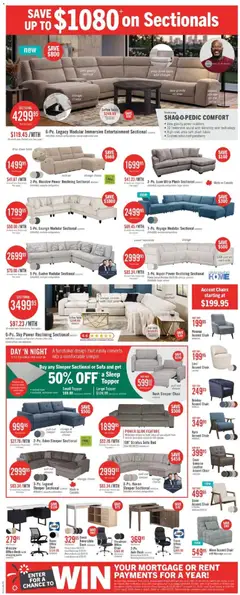 Preview of The Brick weekly flyer / circulaire from shop The Brick valid from Jun 22, 2026 | Page: 8 | Products: Bed, Sofa, Chair, Coffee