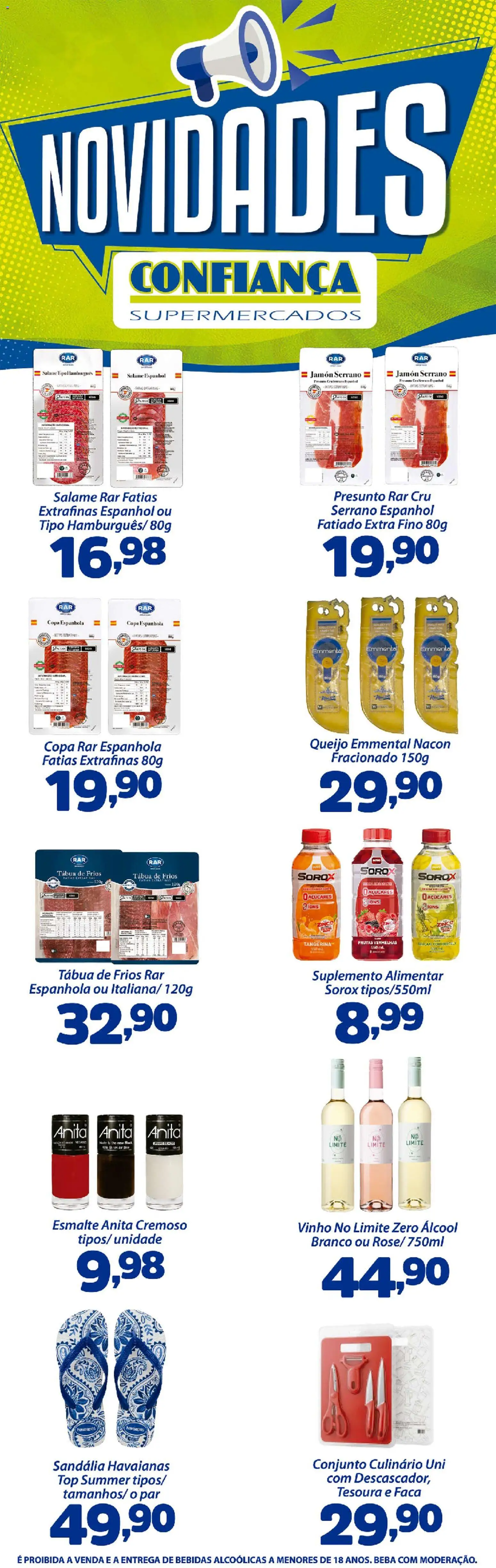 Confiança Folheto - válido de 21/08/2026 | Página: 5 | Produtos: Álcool, Tesoura, Presunto, Vinho