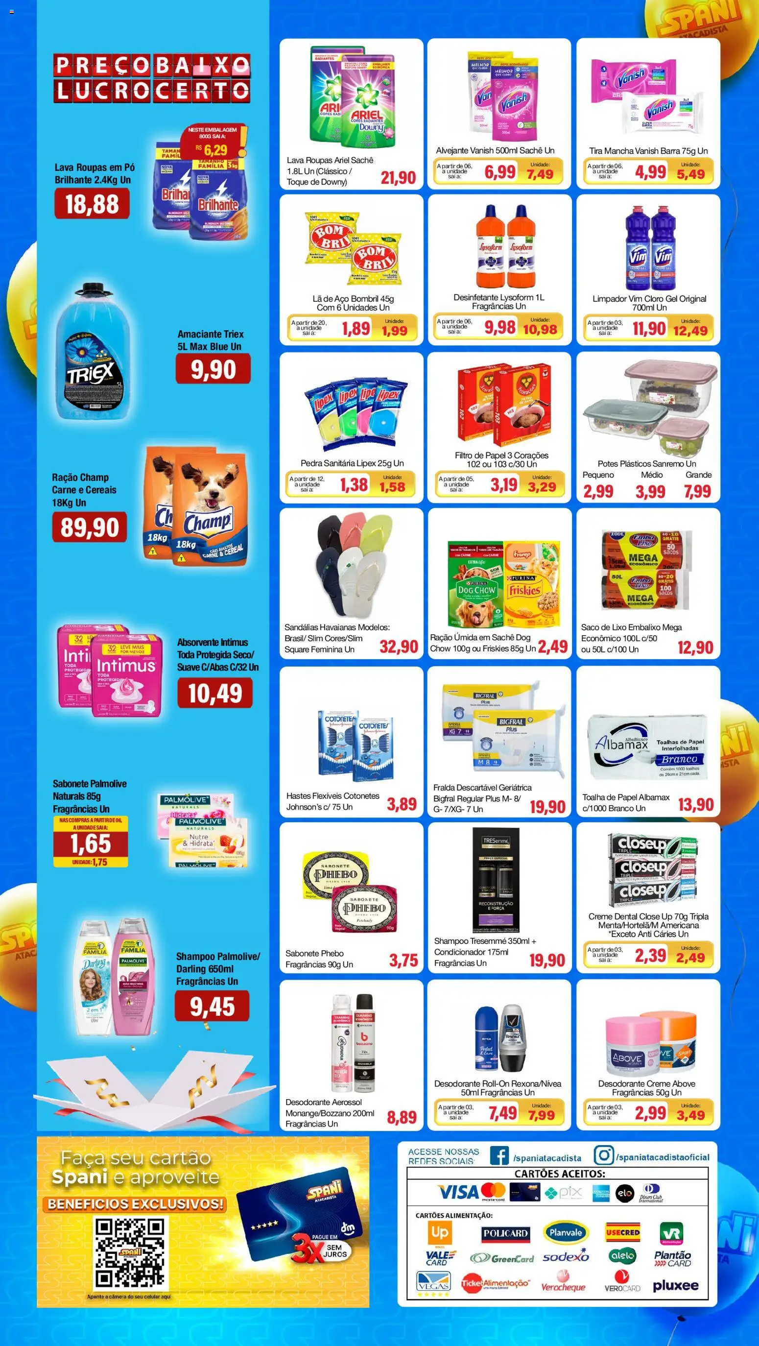 Spani Atacadista Folheto - válido de 19.05.2026 | Página: 4 | Produtos: Filtro de papel, Alvejante, Creme, Sal